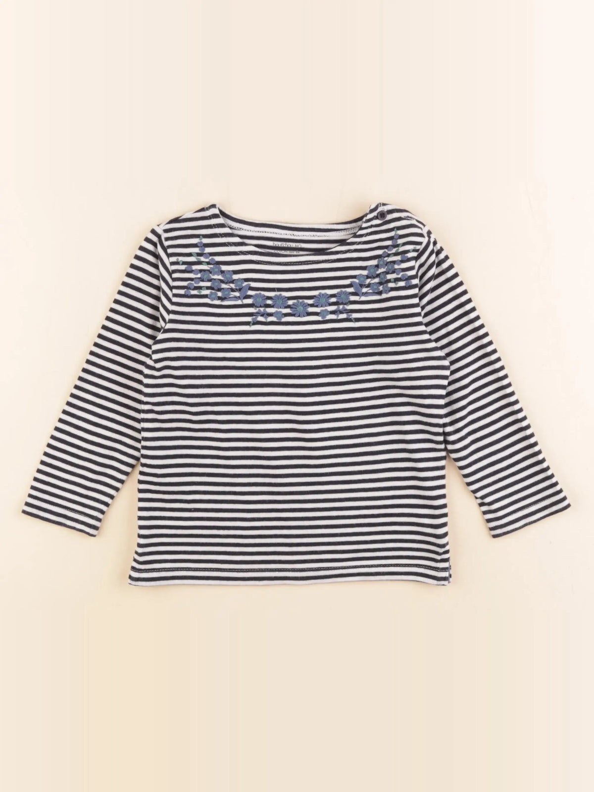 Boutchou - tee-shirt bleu - 18 mois