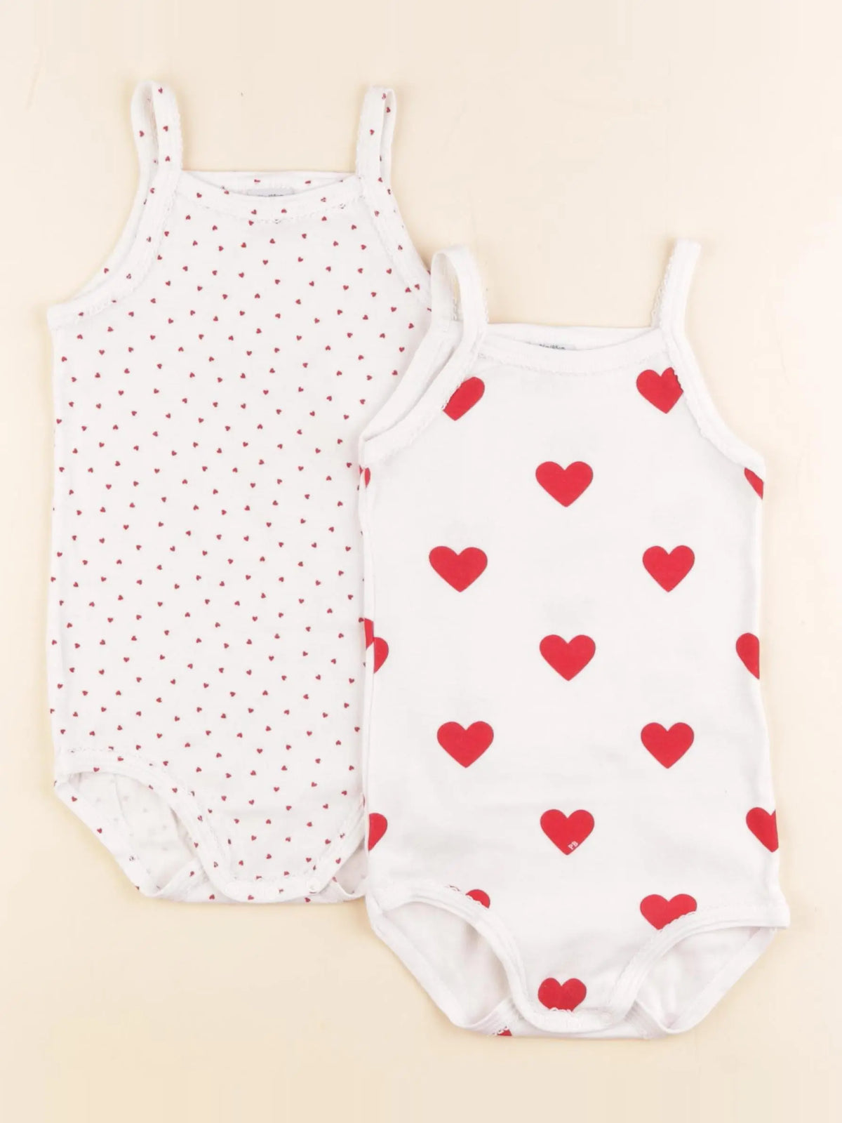 Petit Bateau - lot de 2 bodies en coton blanc - 36 mois