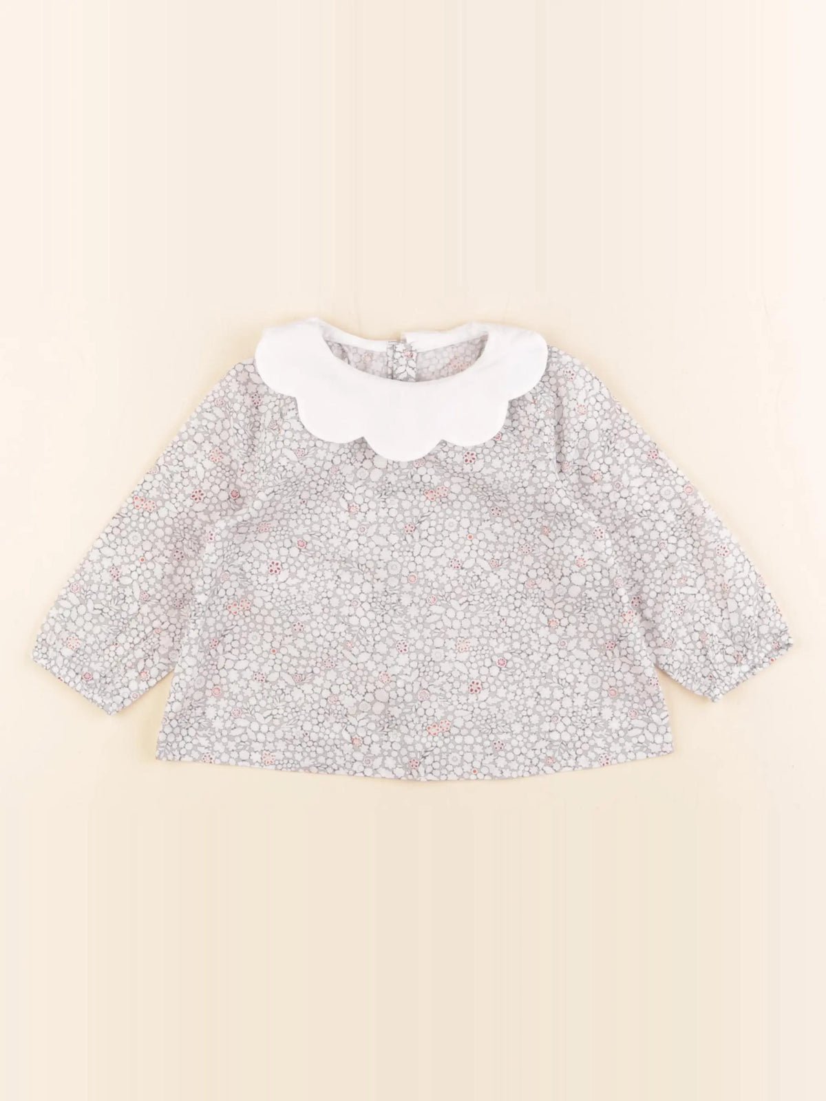 Jacadi - blouse gris - 12 mois