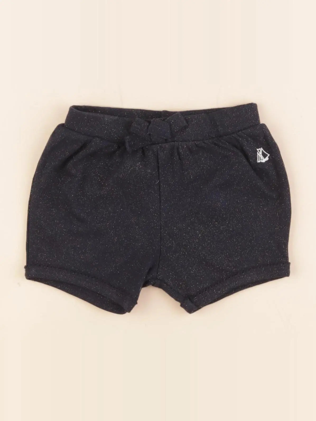 Petit Bateau - short bleu - 3 mois