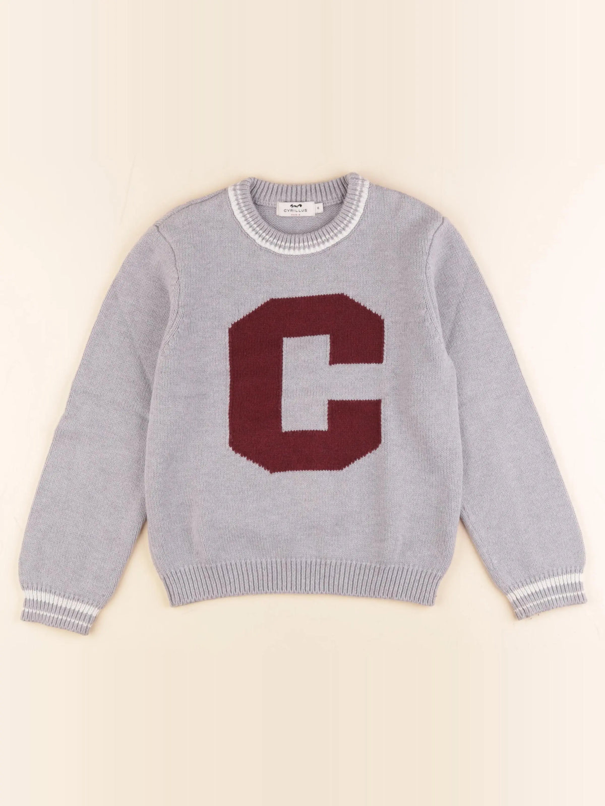 Cyrillus - pull gris - 6 ans
