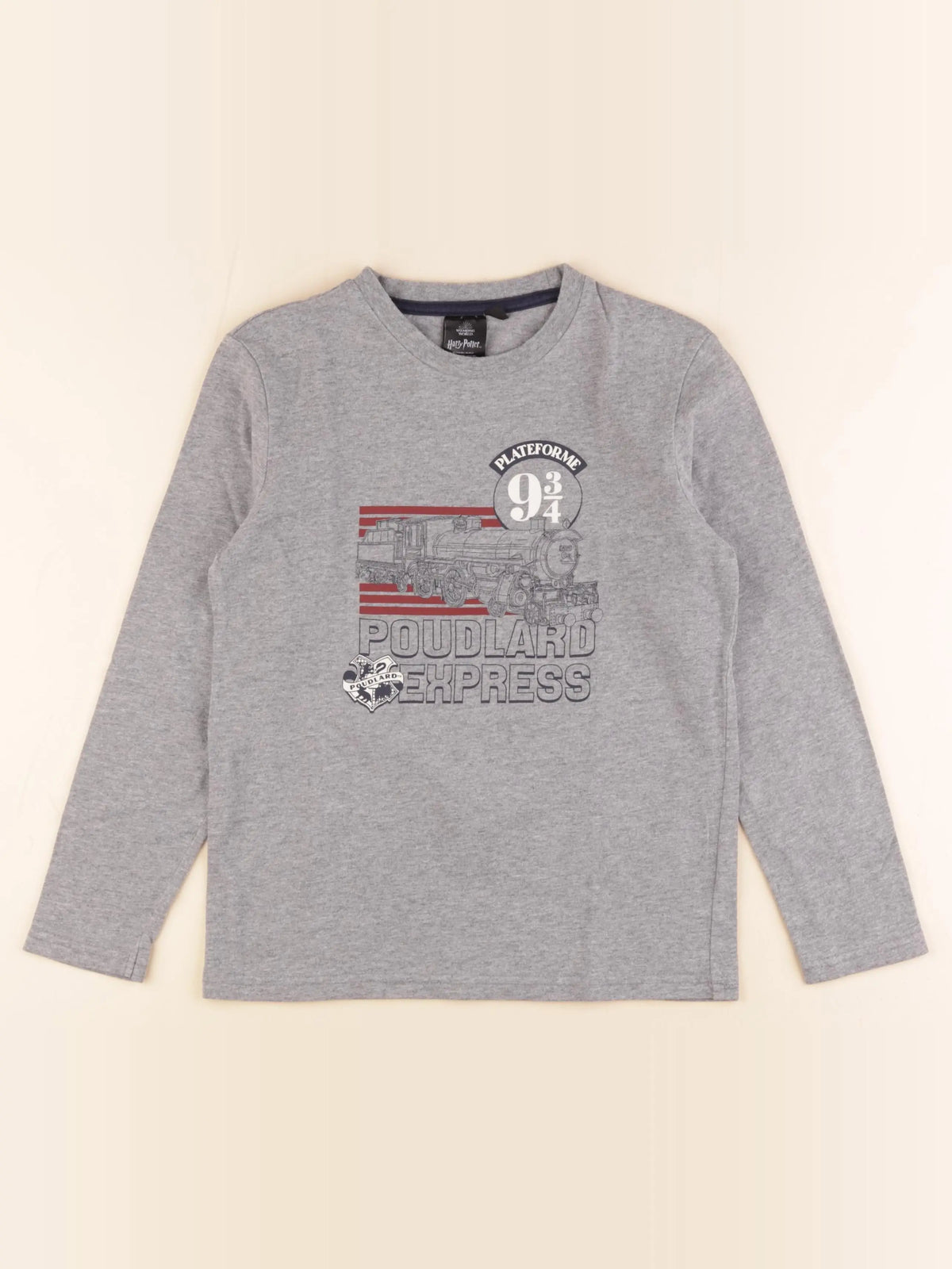 Cyrillus - tee-shirt gris - 10 ans