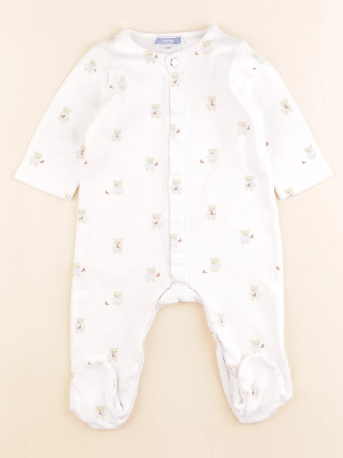 Jacadi - pyjama coton blanc - 6 mois