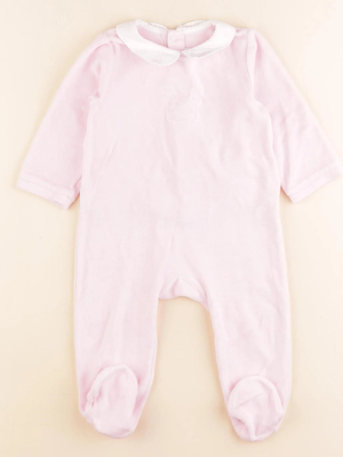 Jacadi - pyjama velours rose - 12 mois