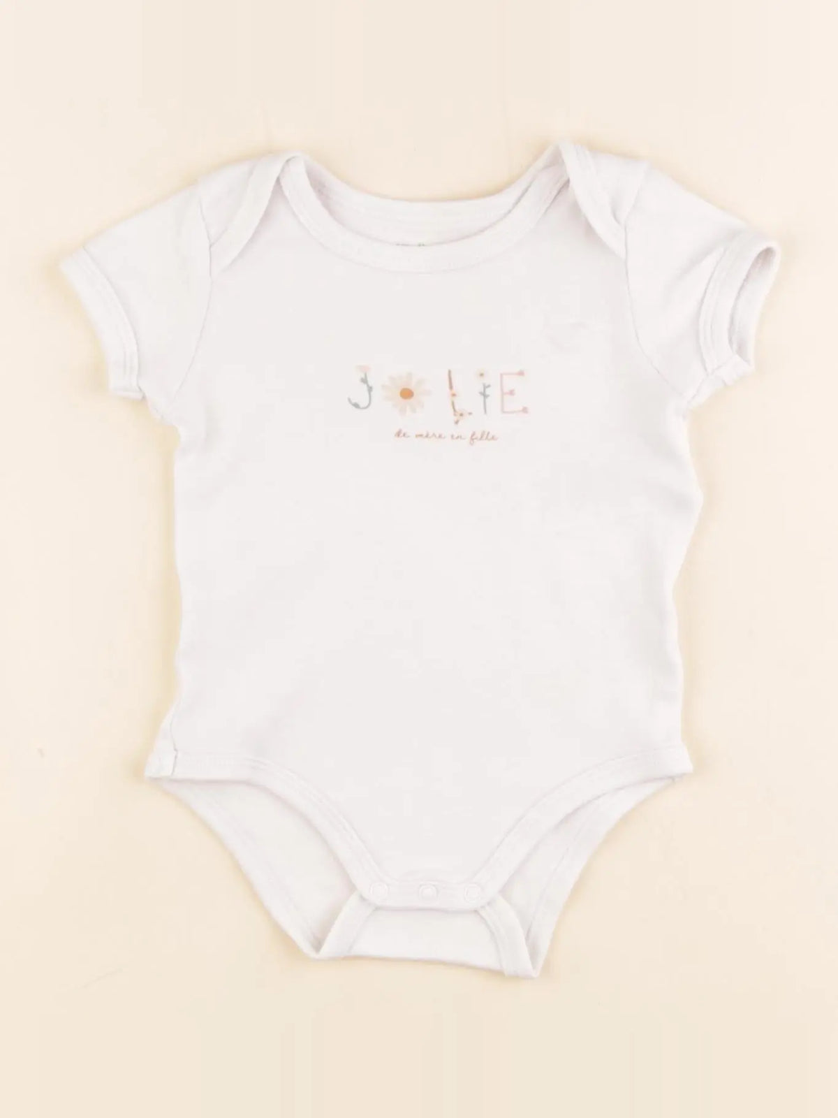 Vertbaudet - body blanc - 6 mois