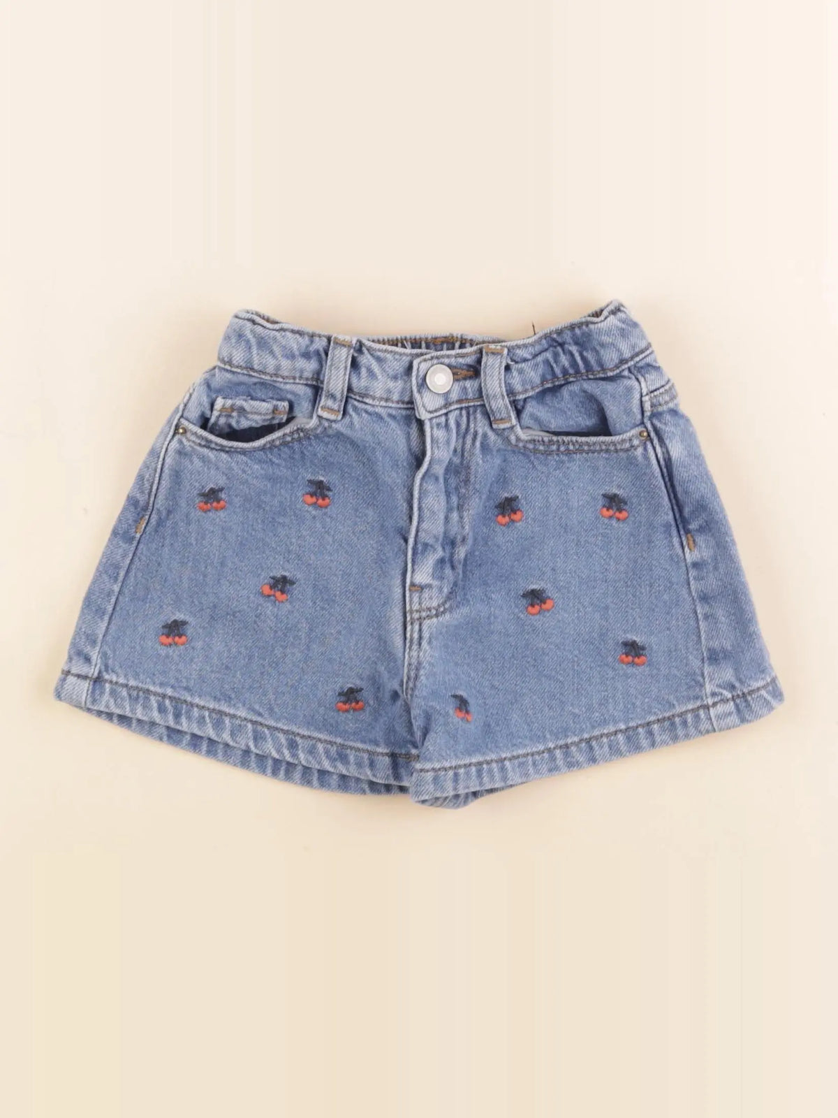 Vertbaudet - short bleu, orange - 3 ans