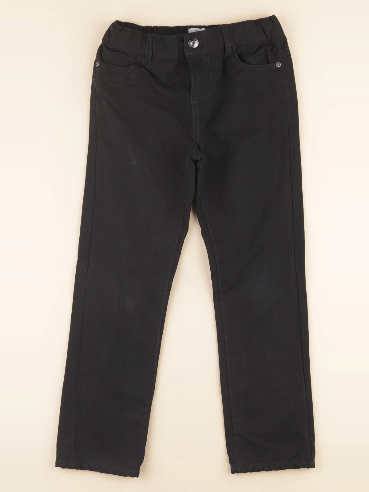 Vertbaudet - pantalon doublé noir - 8 ans