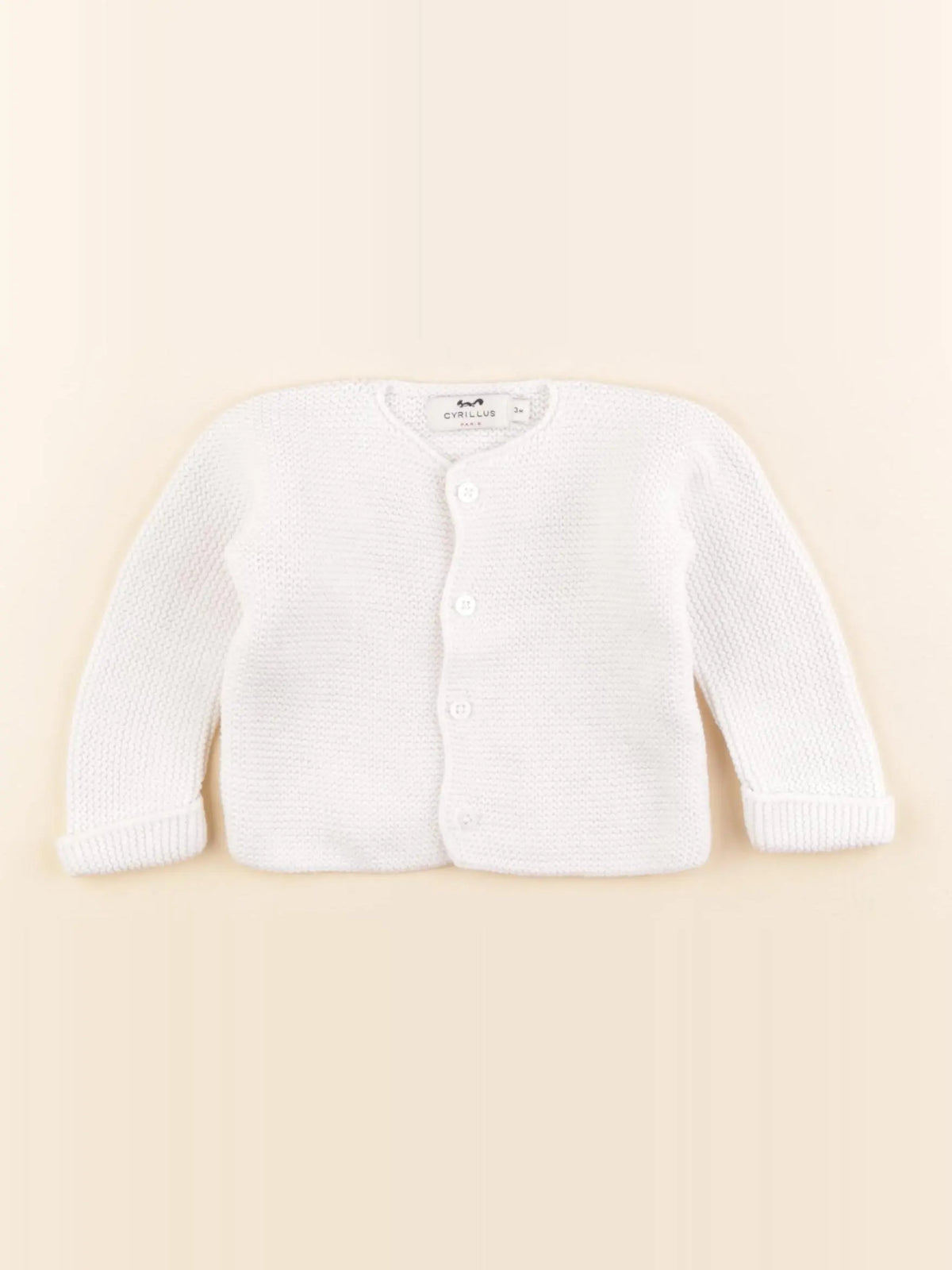 Cyrillus - gilet blanc - 3 mois