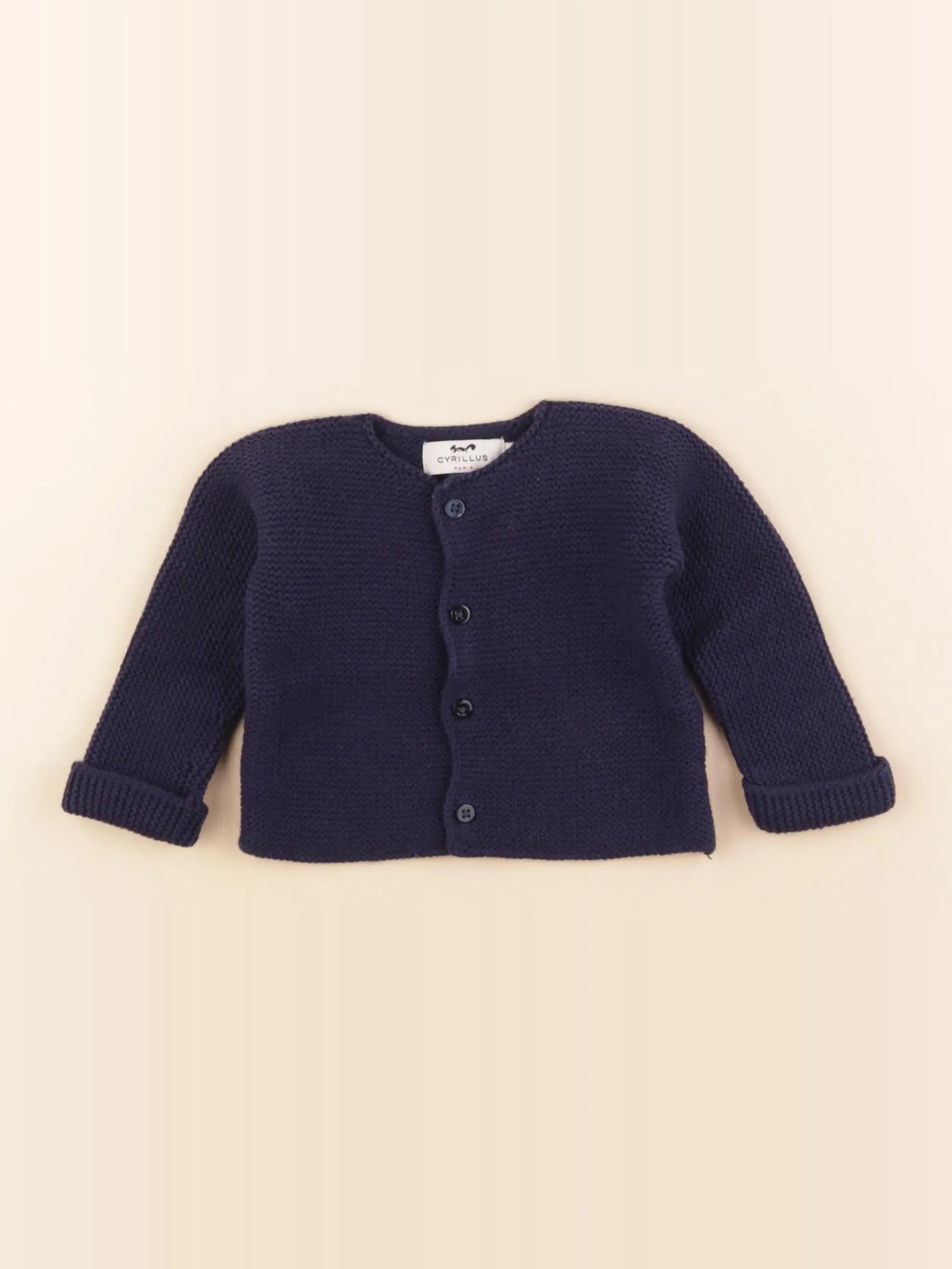 Cyrillus - gilet bleu - 3 mois