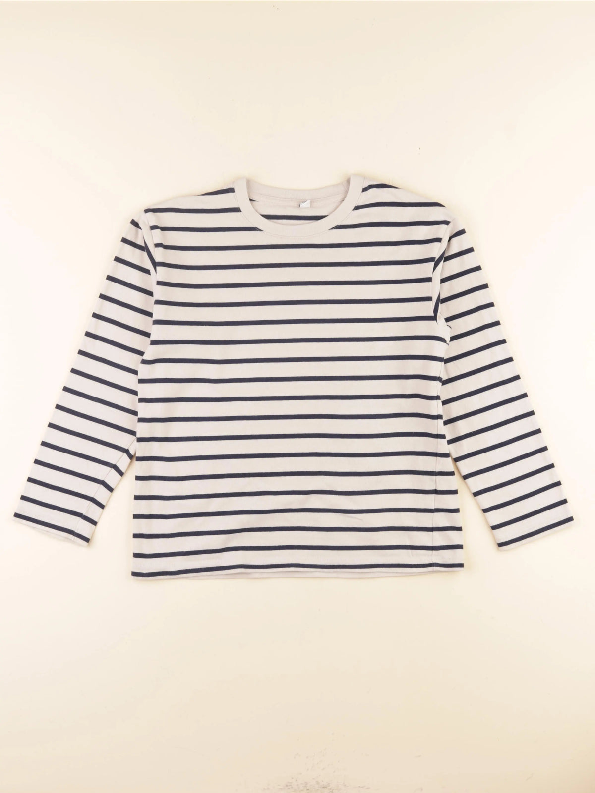 Uniqlo - tee-shirt beige, bleu - 9/10 ans