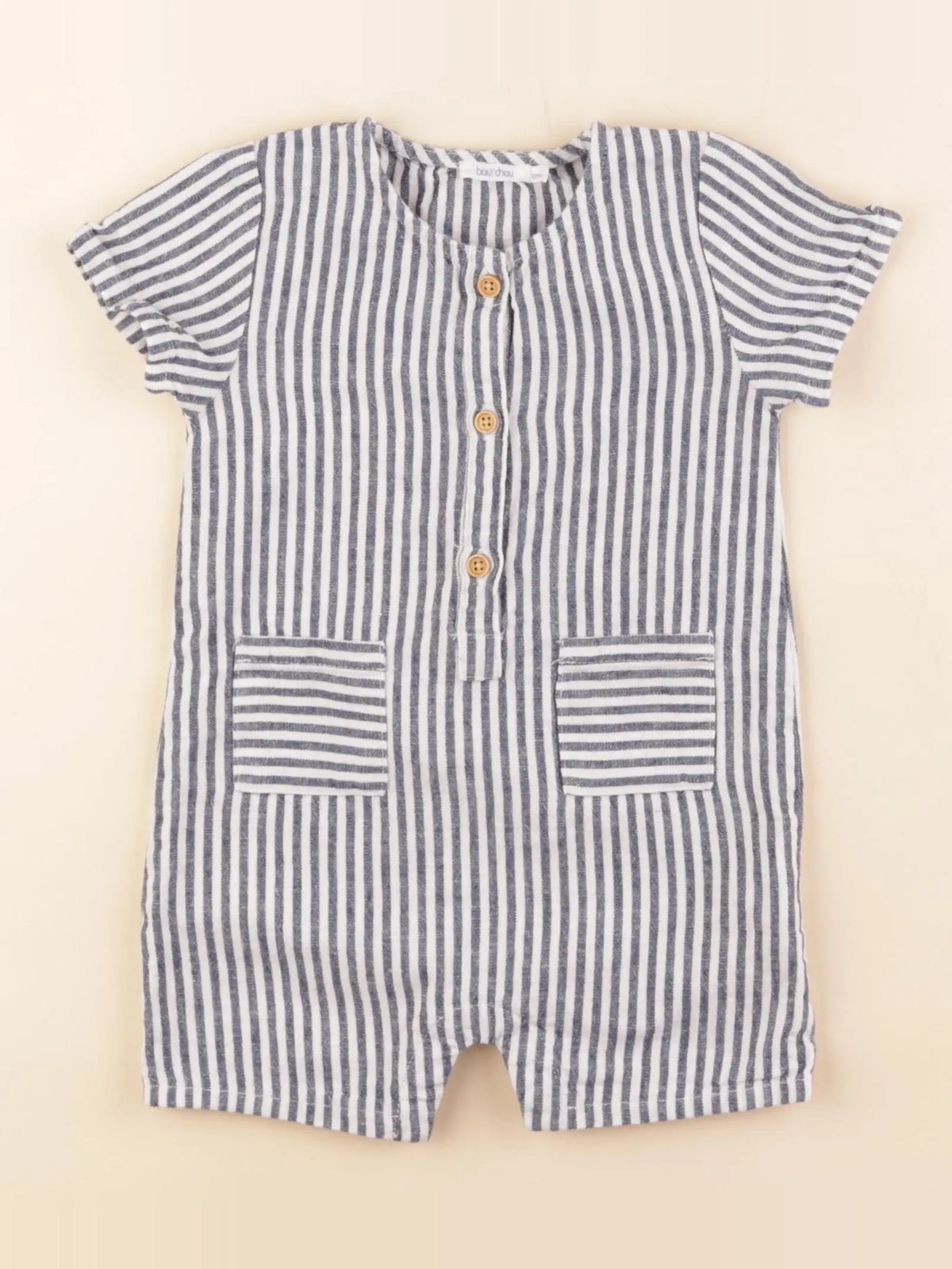 Boutchou - combinaison bleu - 12 mois