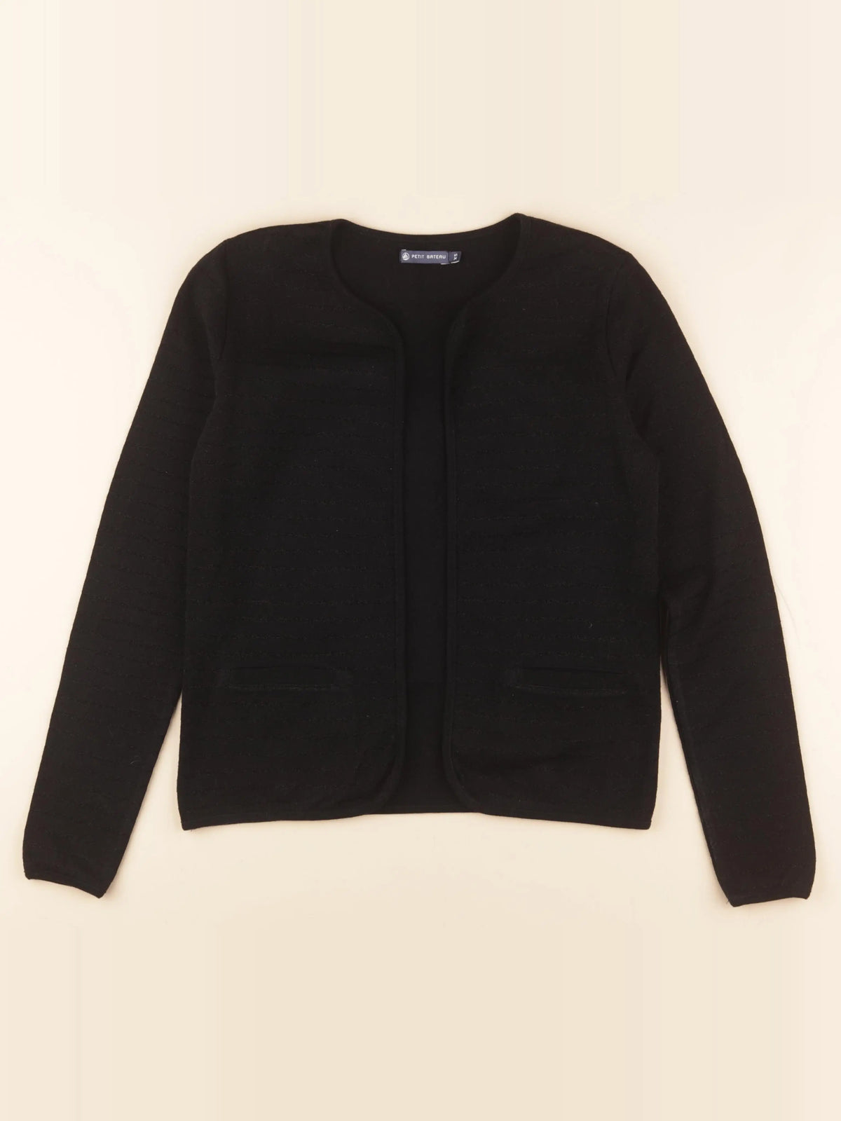 Petit Bateau - gilet noir, argent - 14 ans