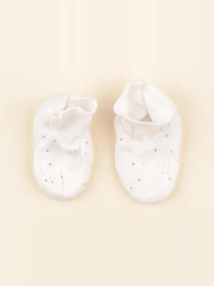 Petit Bateau - chaussons blanc - pointure 16