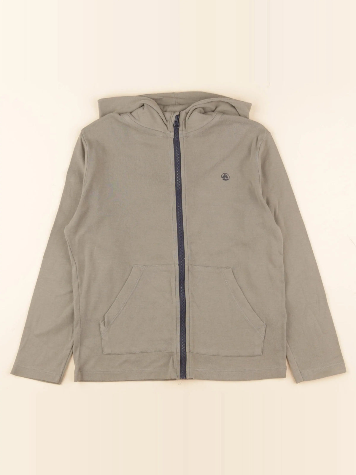 Petit Bateau - sweat vert - 8 ans