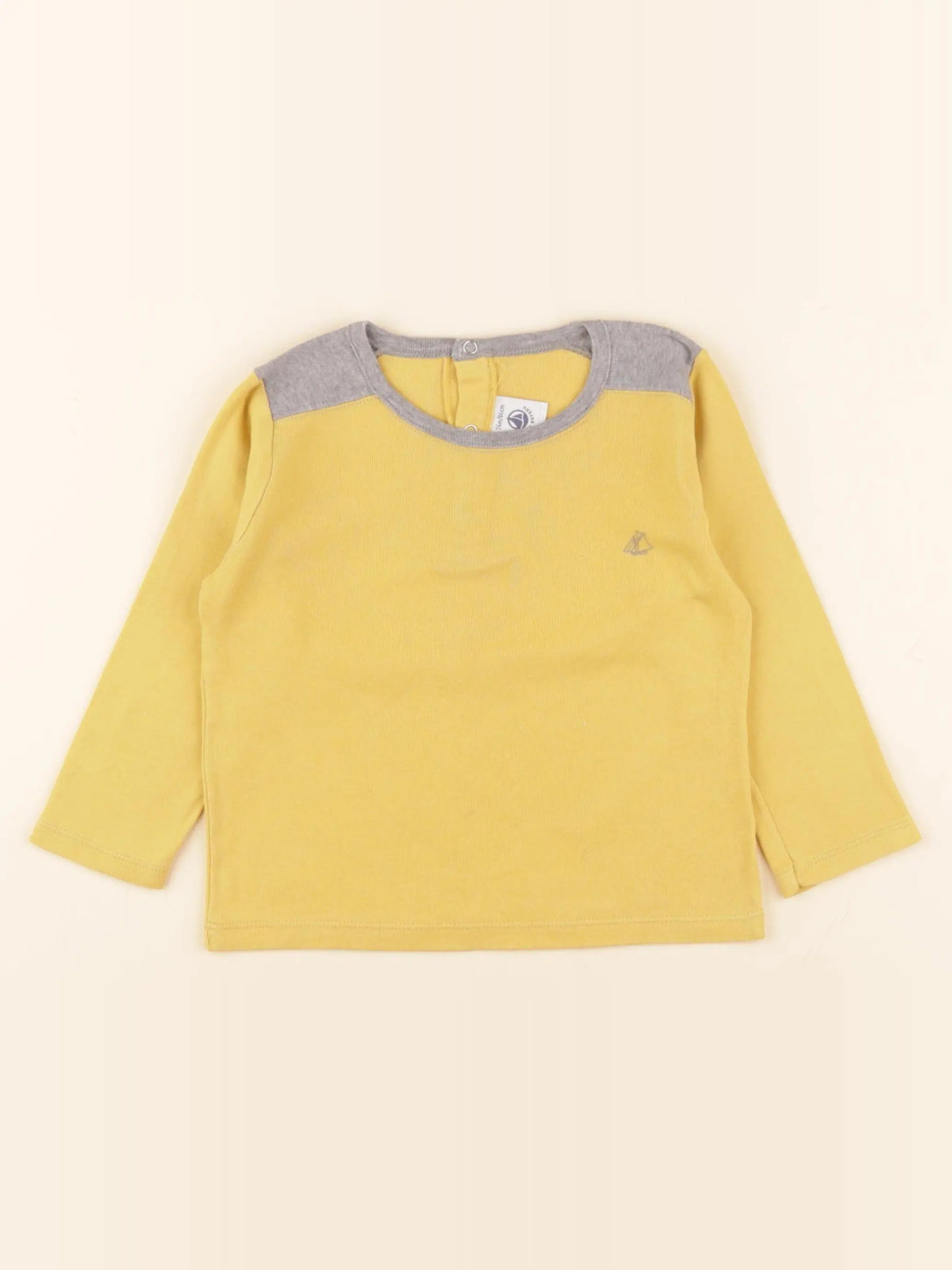 Petit Bateau - tee-shirt jaune - 24 mois