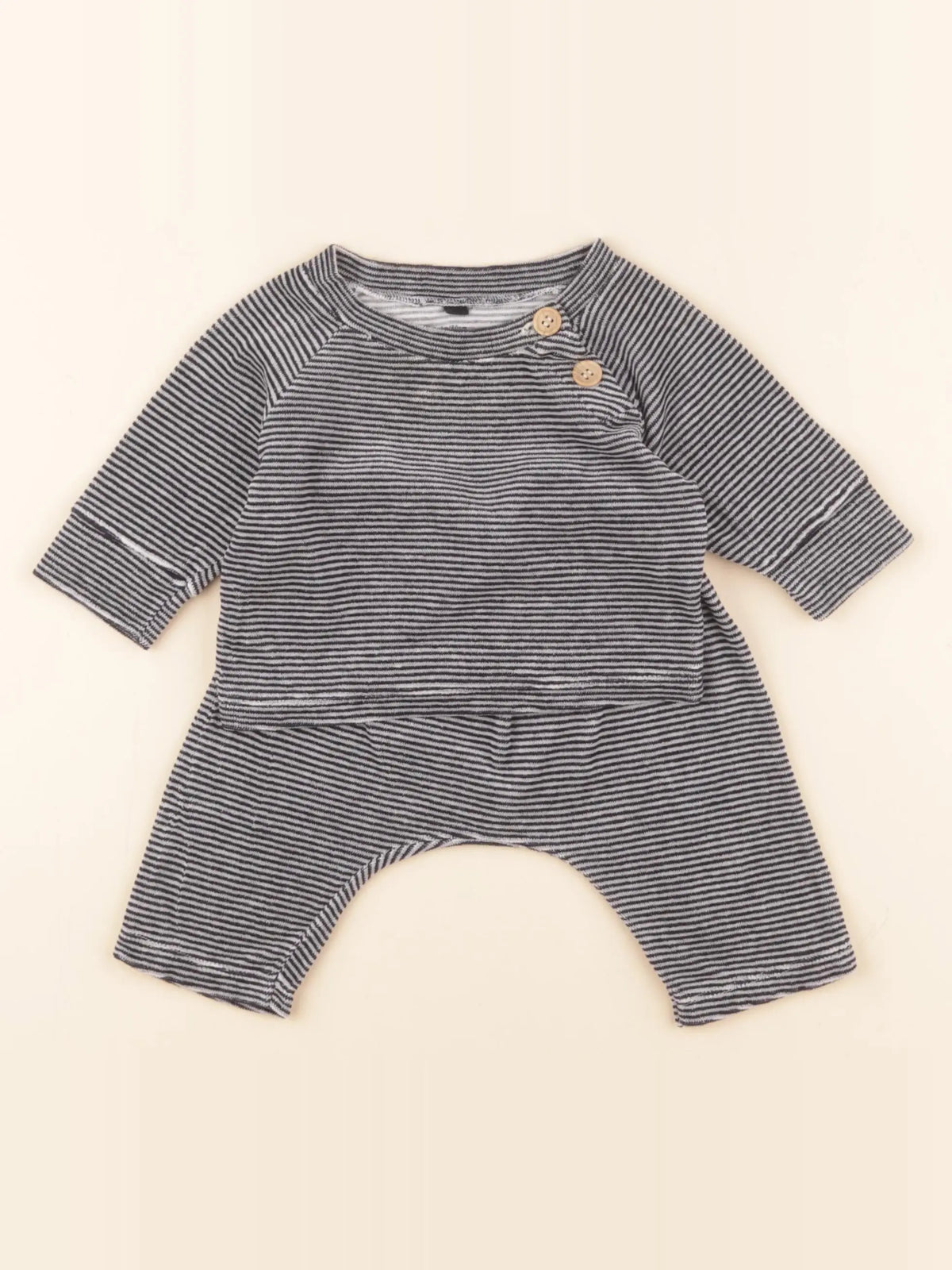 Petit Bateau - ensemble bleu - 3 mois