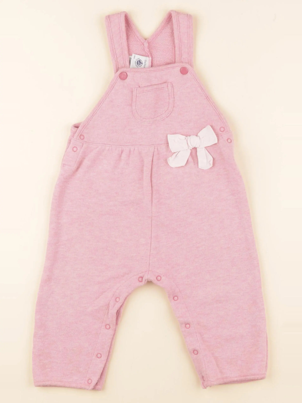 Petit Bateau - salopette rose - 12 mois