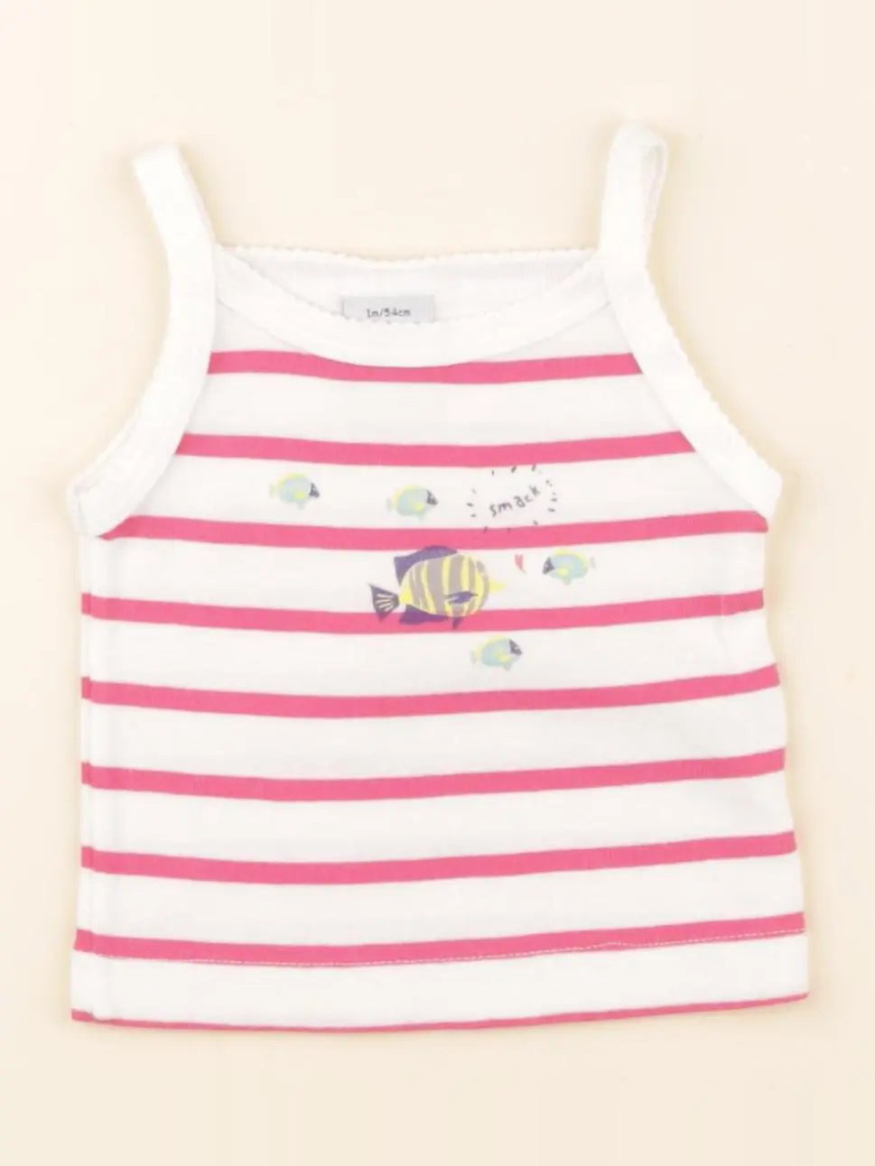 Petit Bateau - maillot de corps blanc - 1 mois