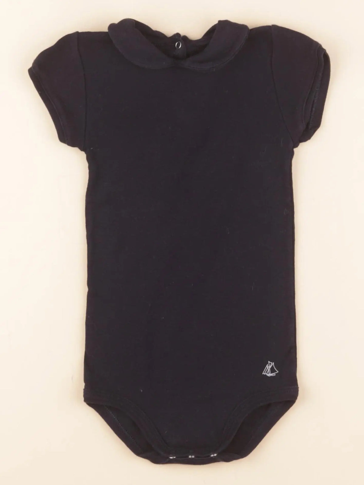 Petit Bateau - body à col bleu - 18 mois
