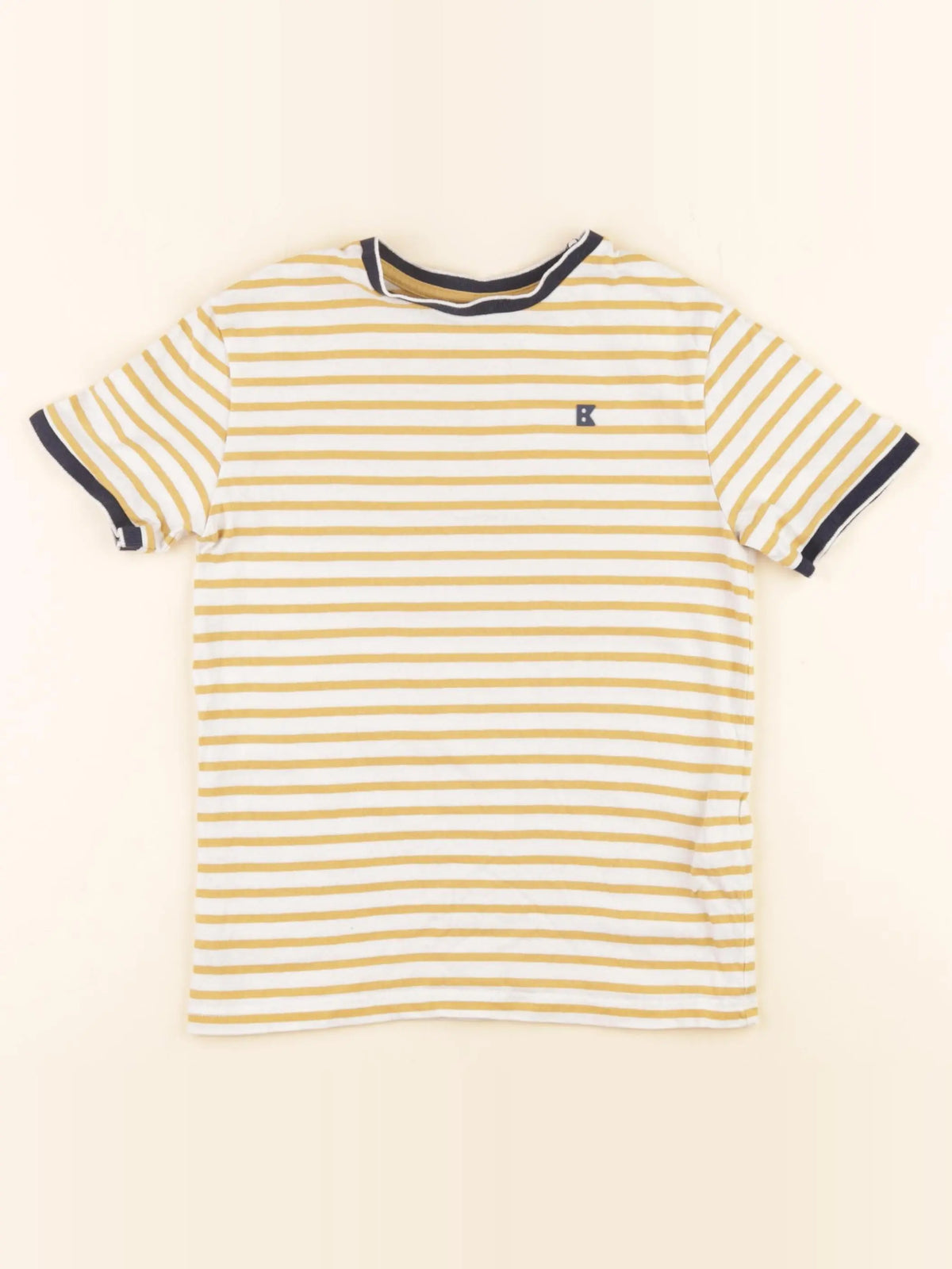 Okaidi - tee-shirt blanc, jaune - 5 ans