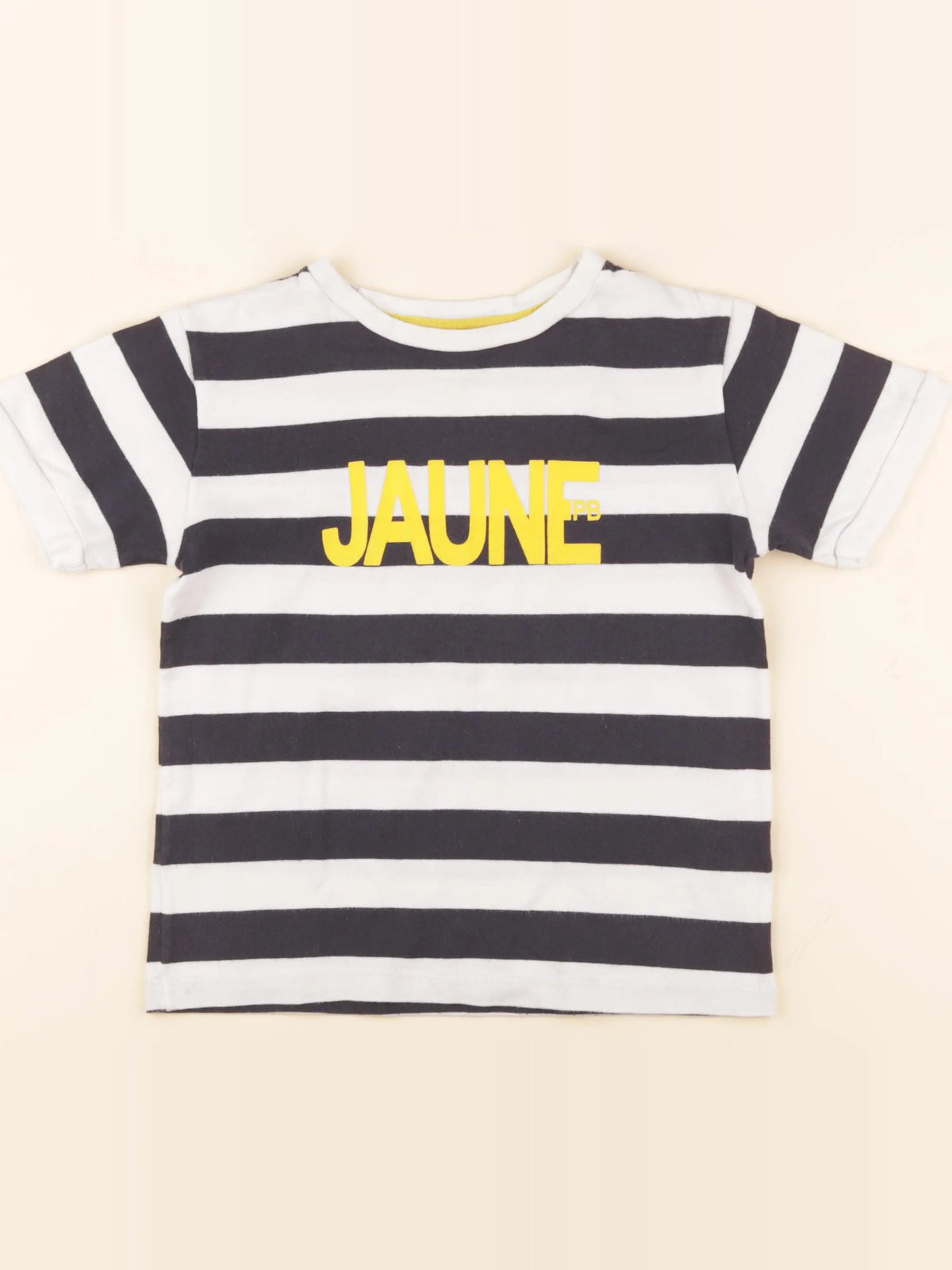 Petit Bateau - tee-shirt bleu, blanc - 6 ans