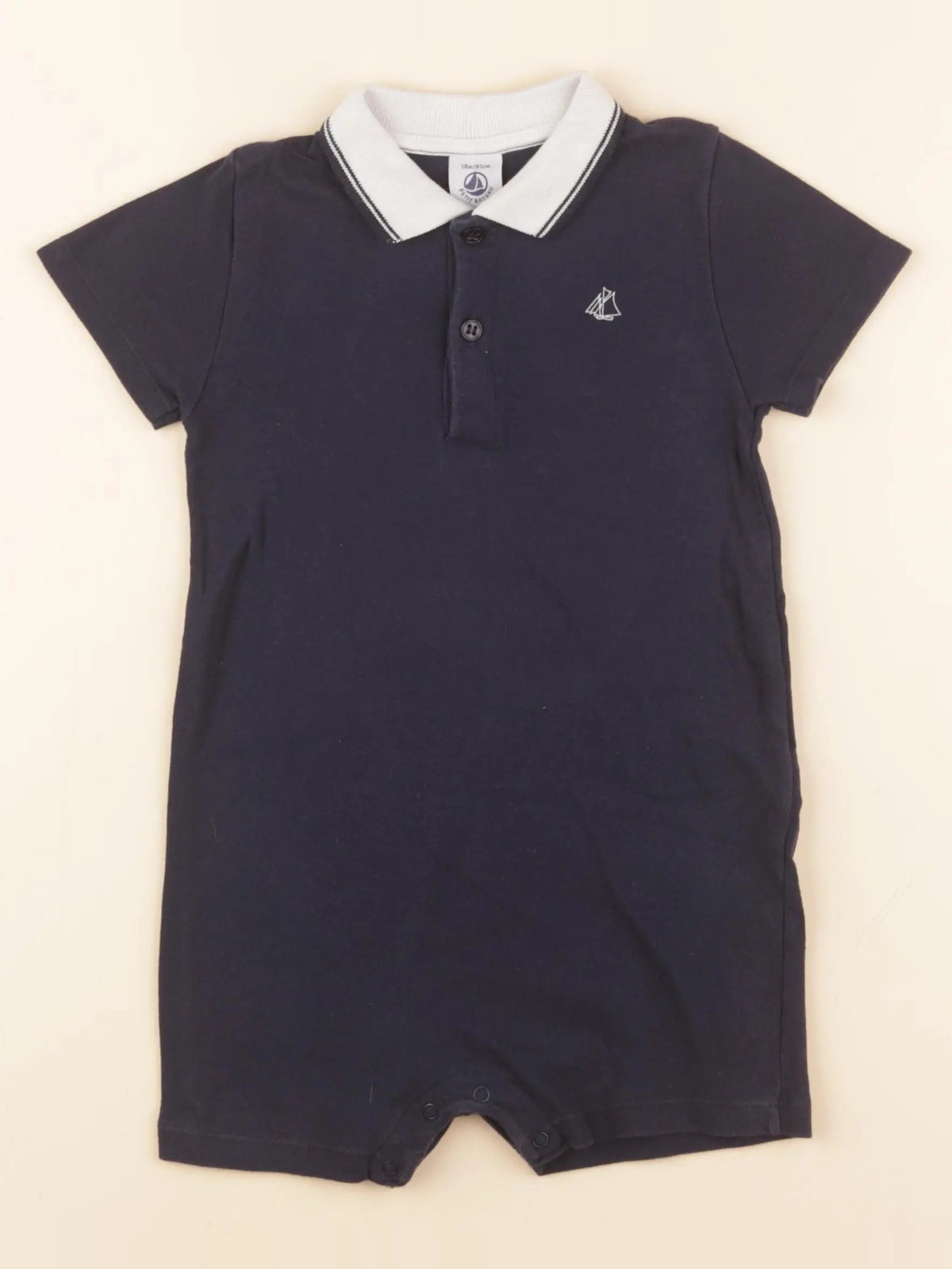 Petit Bateau - combinaison bleu - 18 mois