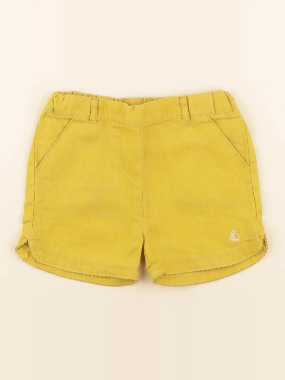 Petit Bateau - short jaune - 4 ans