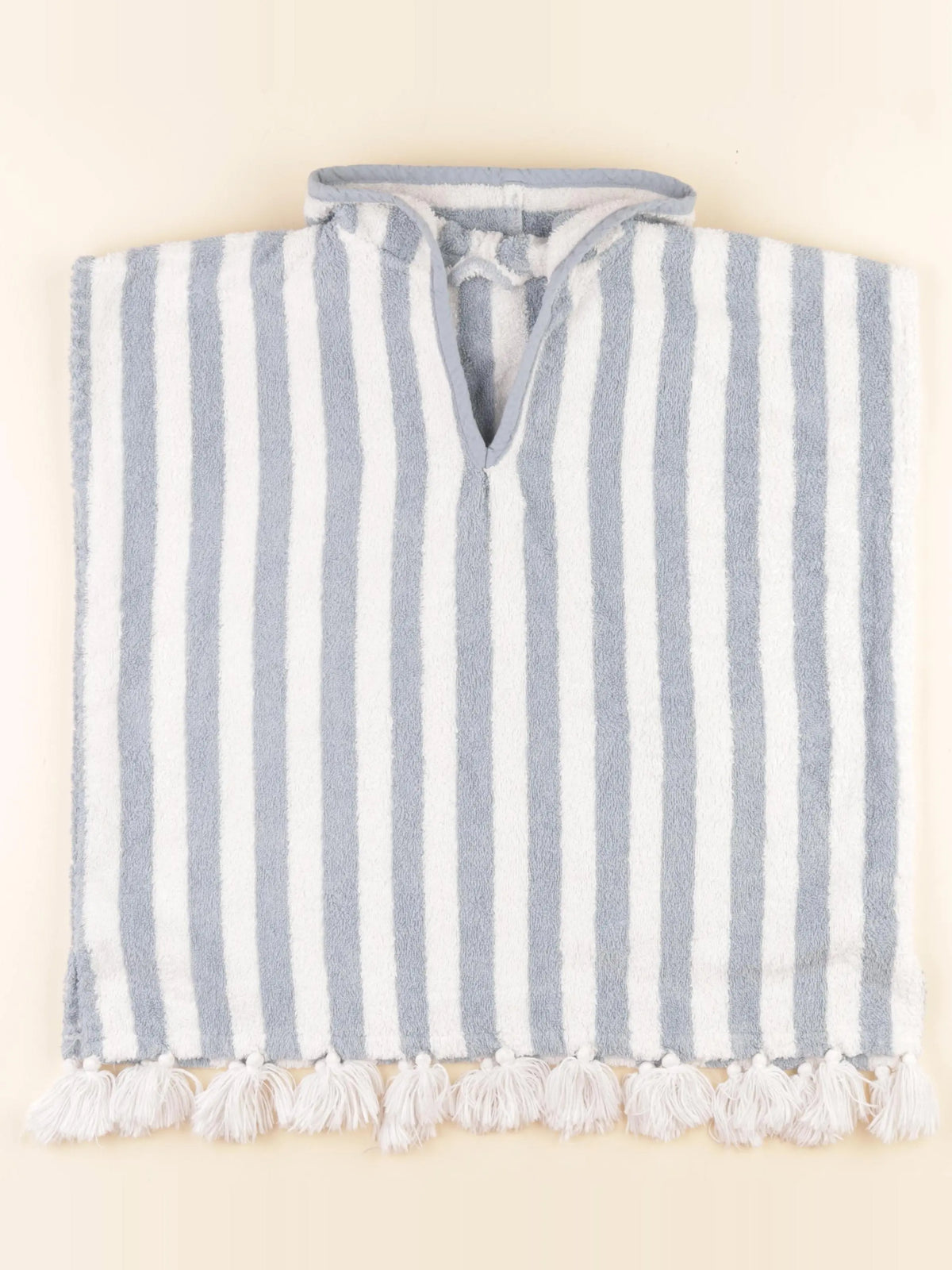 Vertbaudet - cape de bain bleu, blanc - 24/36 mois