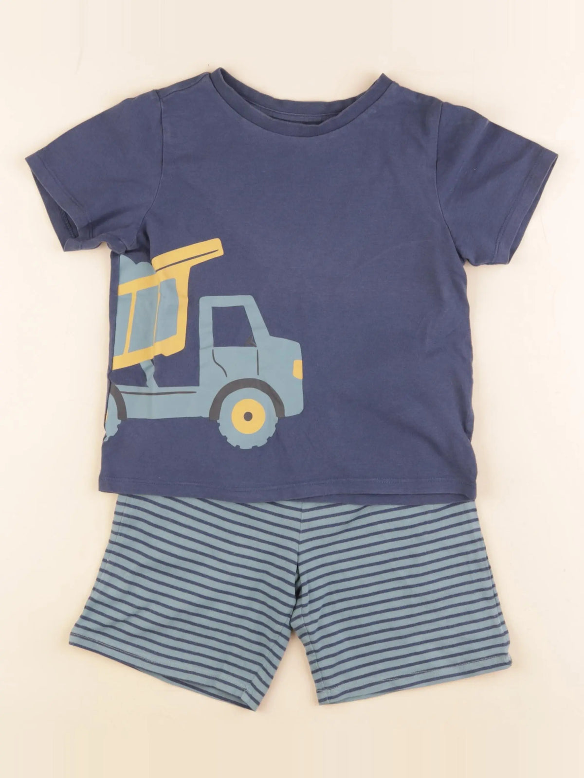 Vertbaudet - pyjama coton bleu - 5 ans