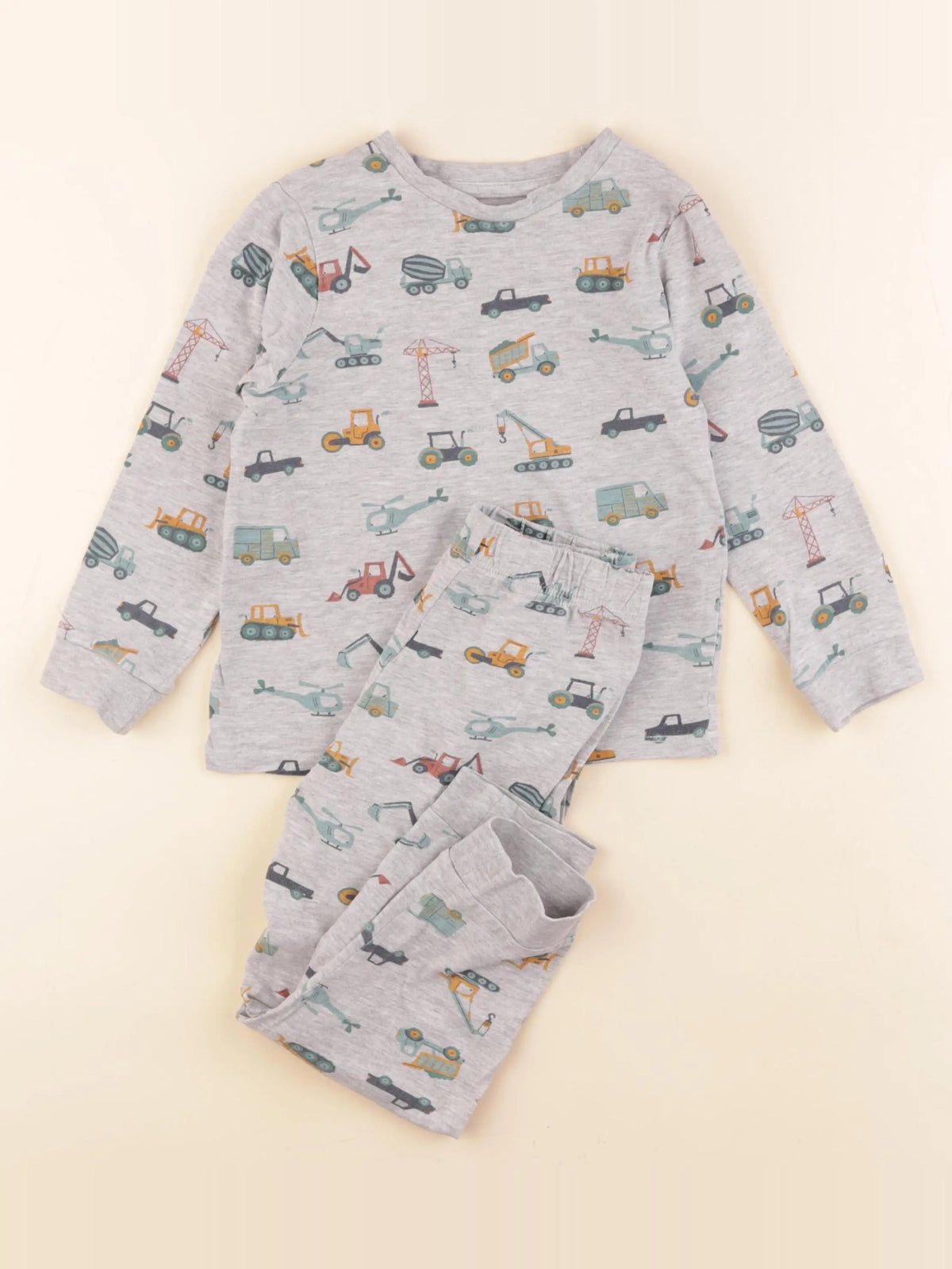 Vertbaudet - pyjama coton gris - 5 ans