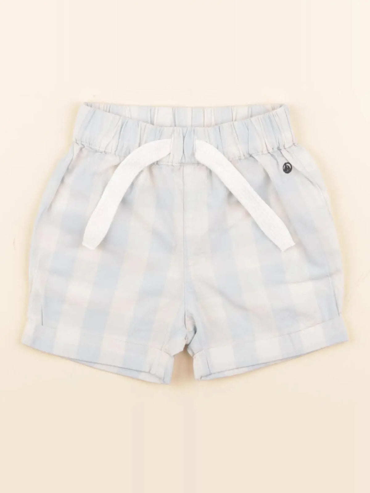 Petit Bateau - short bleu - 24 mois
