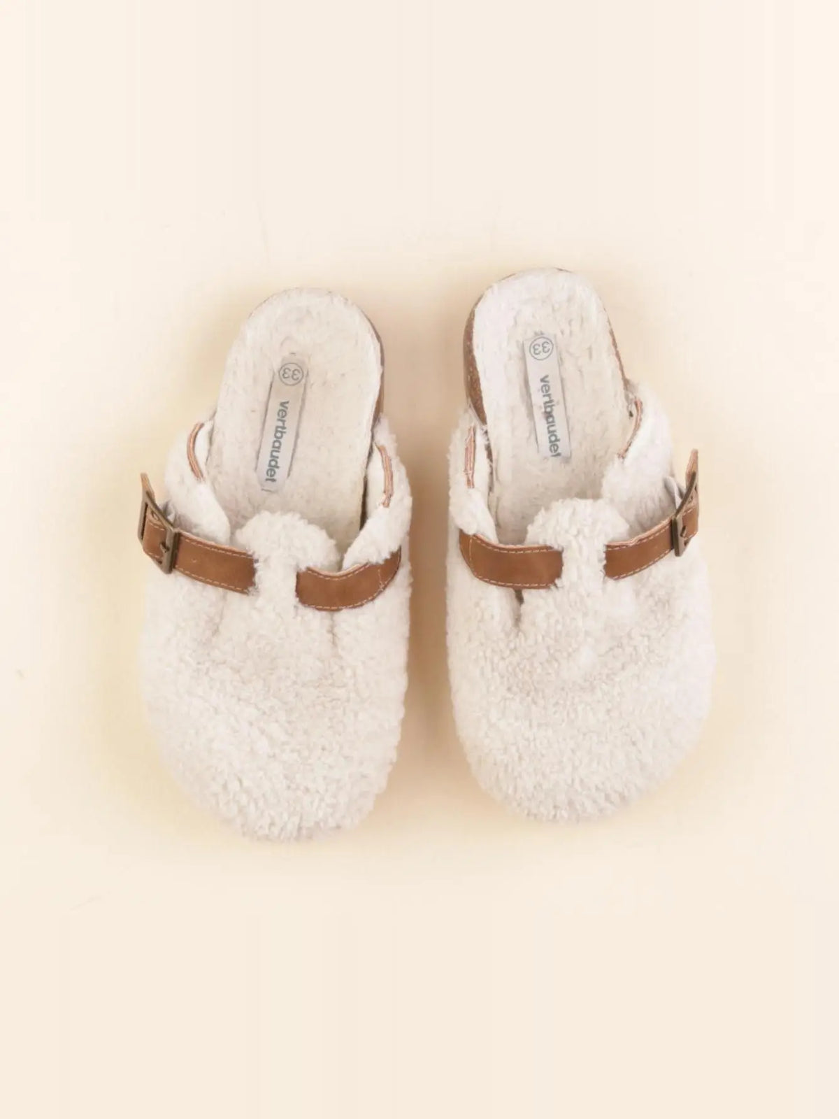 Vertbaudet - chaussons beige - pointure 33