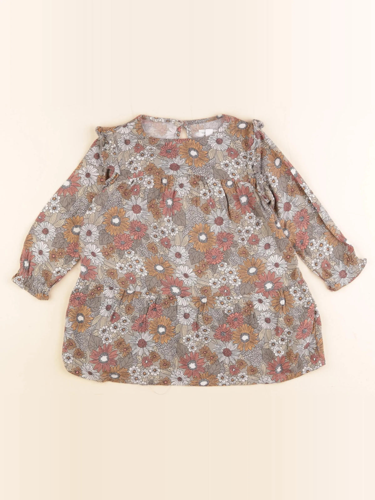 Vertbaudet - robe multicolore - 2 ans
