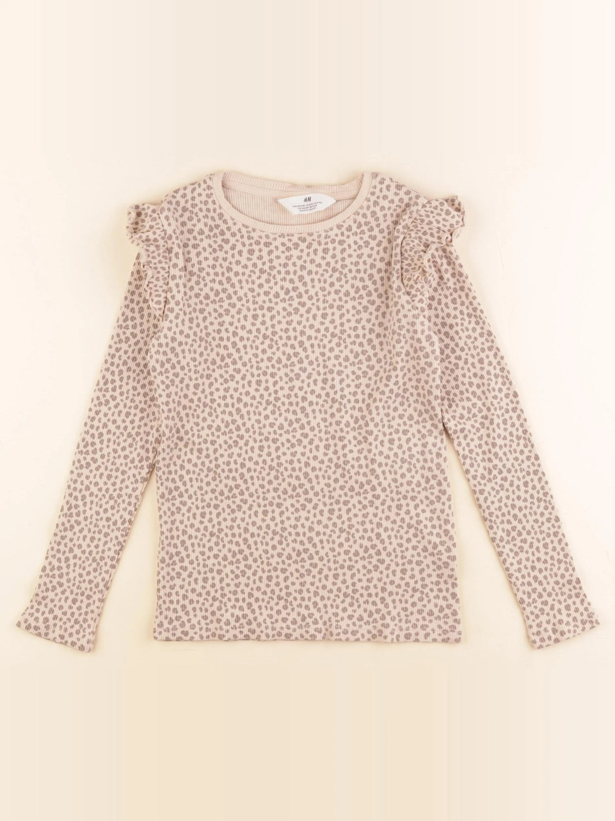 Zara - tee-shirt beige - 9/10 ans