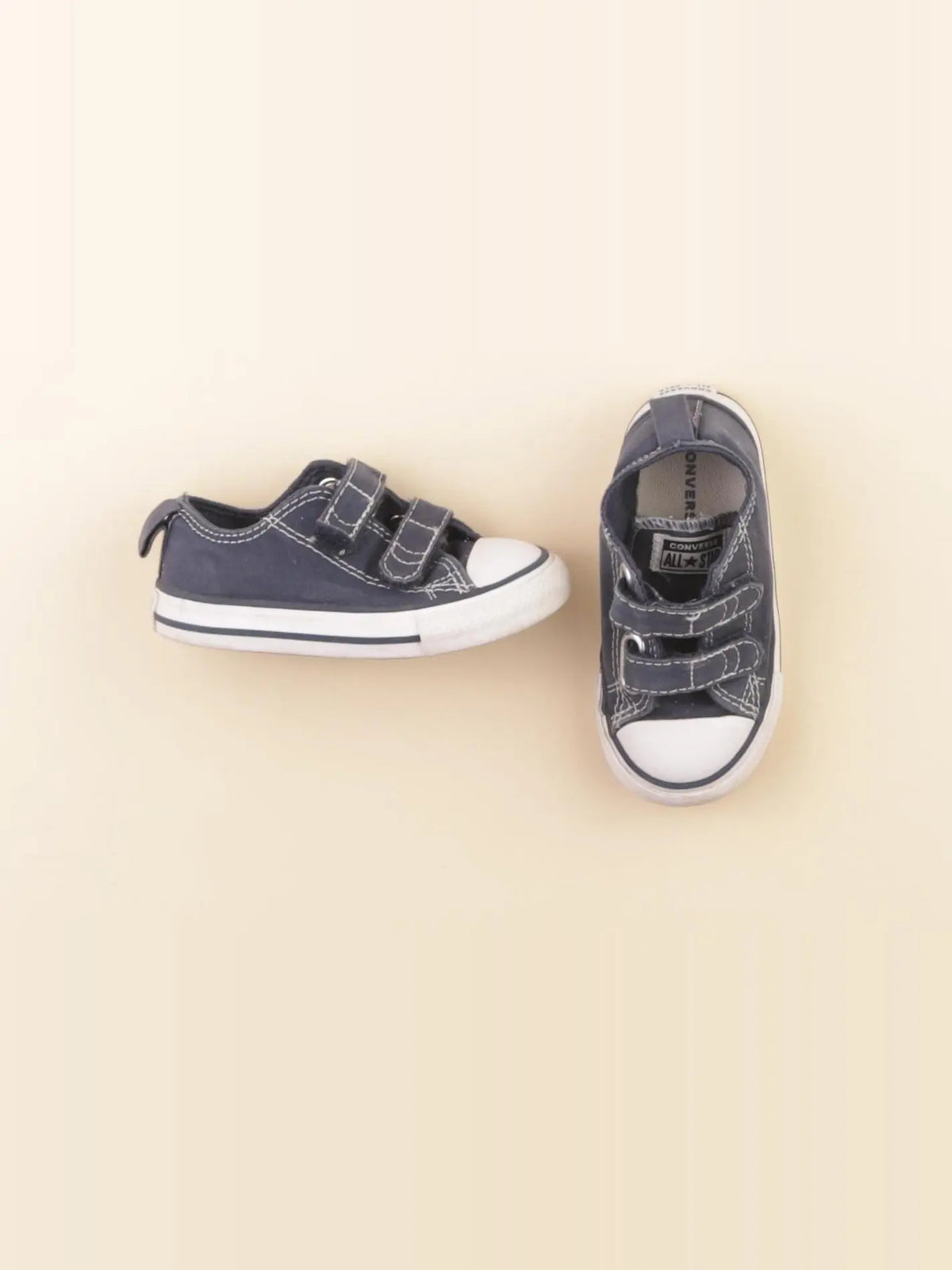 Converse - tennis à scratch/ lacets bleu - pointure 22