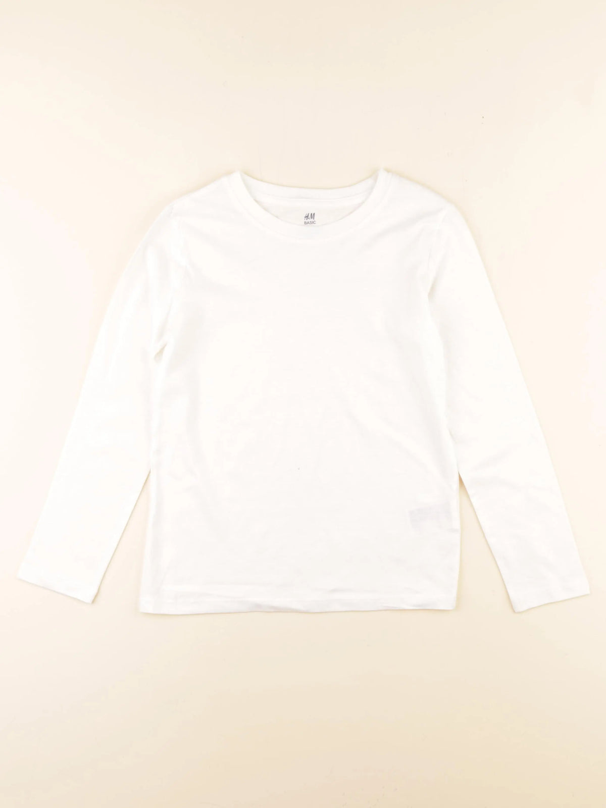 H&M - tee-shirt blanc - 7/8 ans