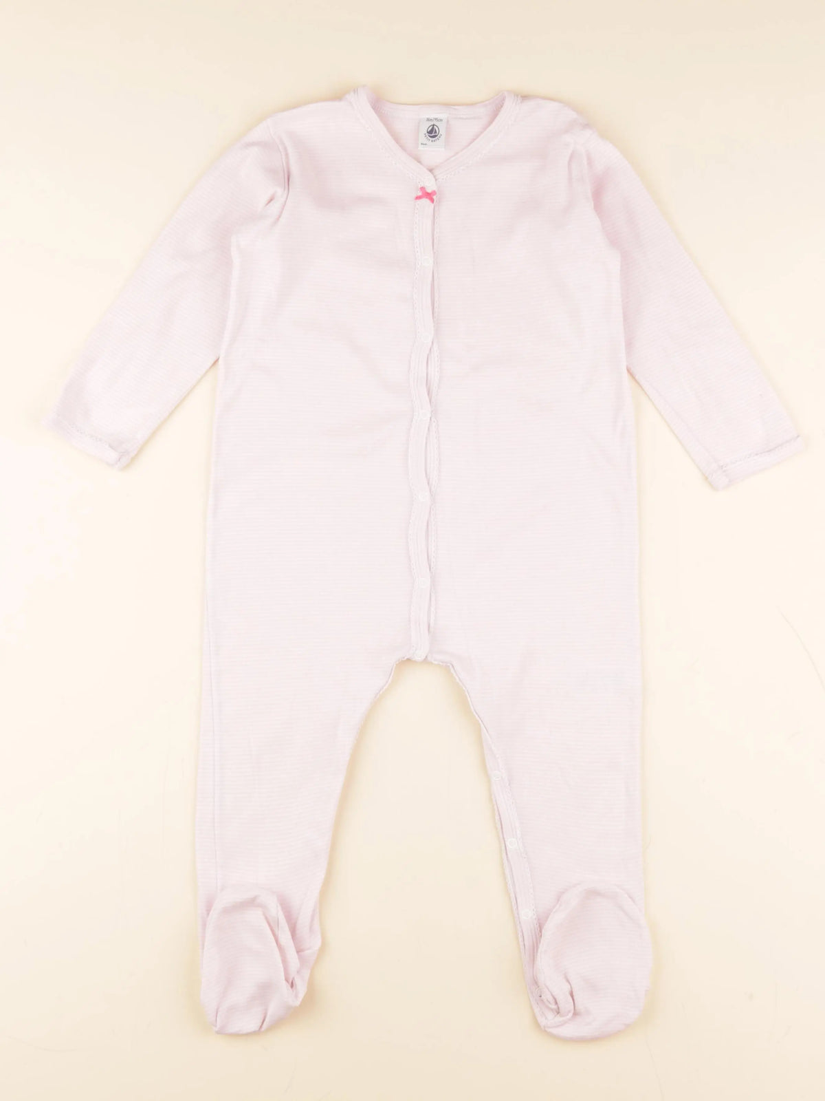 Petit Bateau - pyjama coton rose - 36 mois