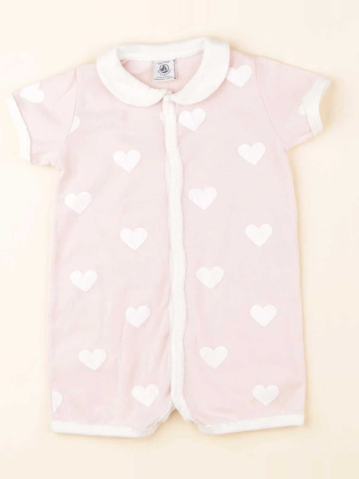 Petit Bateau - pyjama coton rose - 12 mois