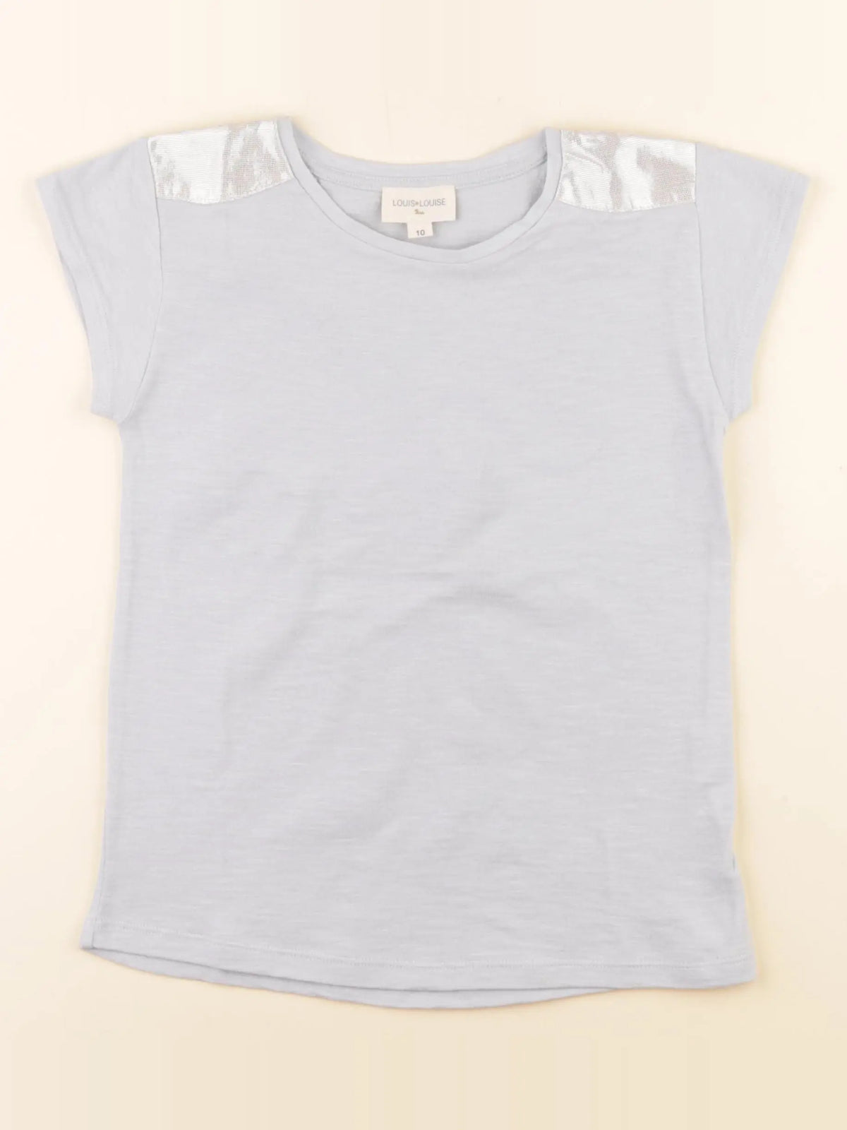 Louis Louise - tee-shirt bleu, argent - 10 ans
