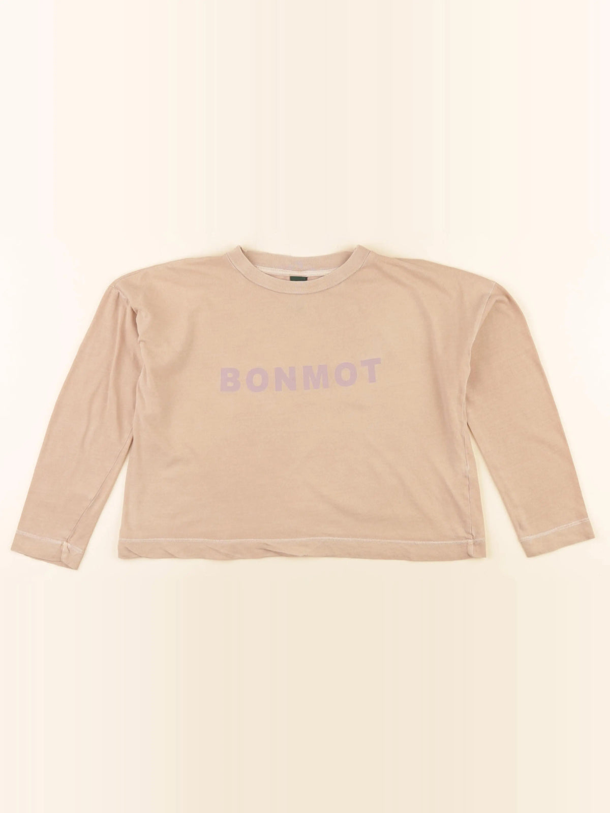 Bonmot - tee-shirt beige, rose - 6/7 ans