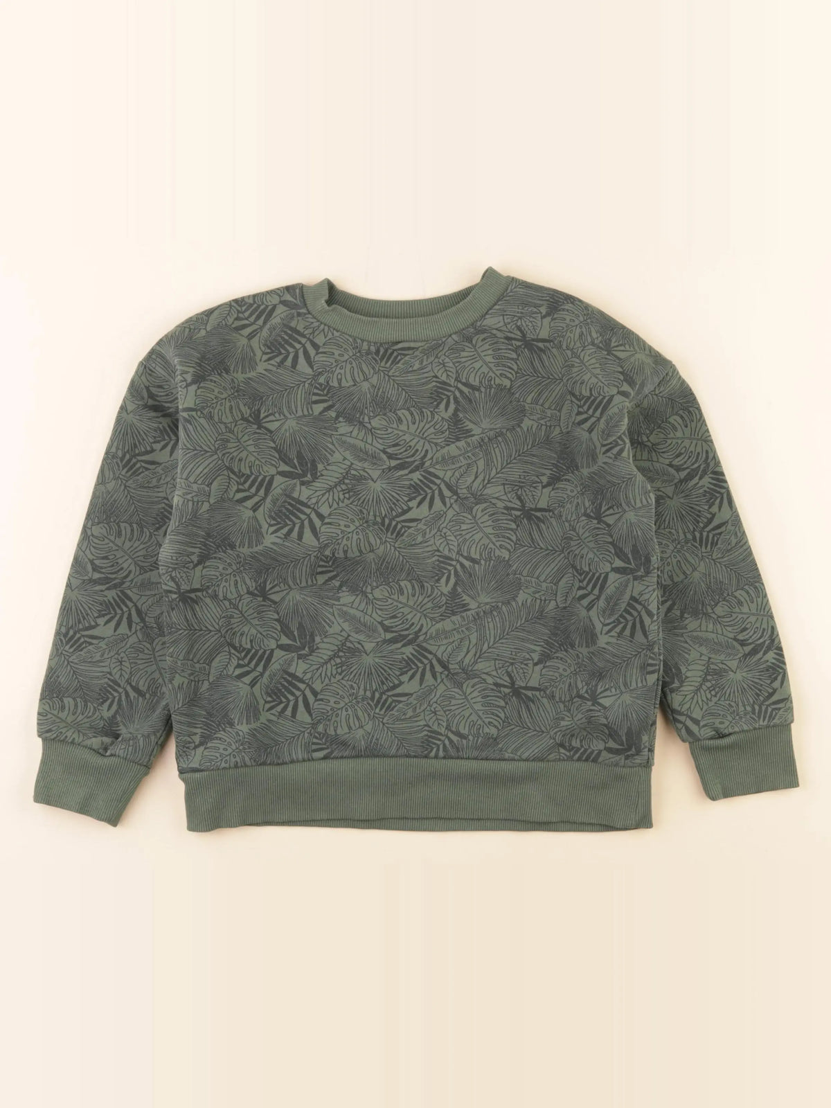 Vertbaudet - sweat vert - 6 ans