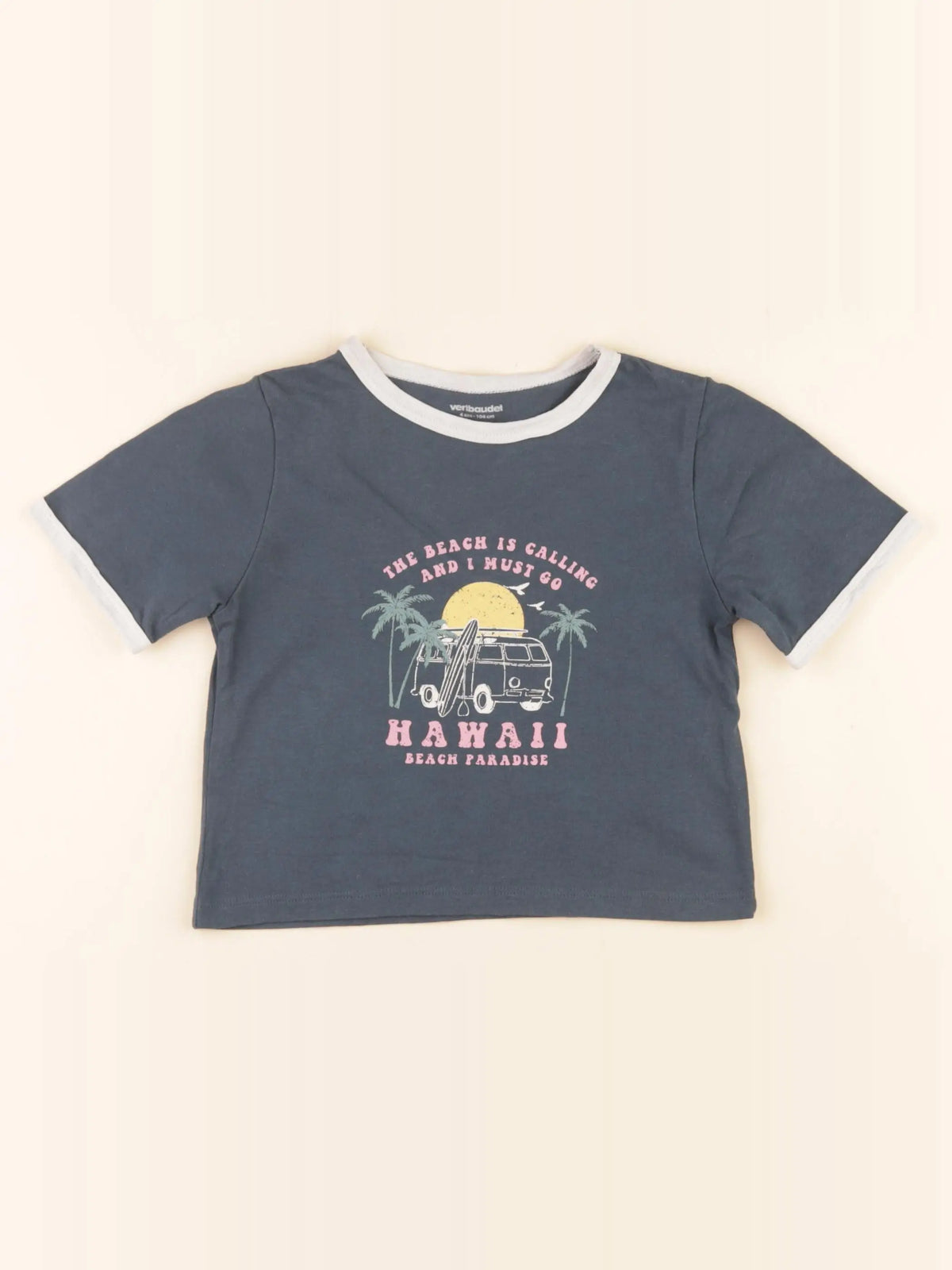 Vertbaudet - tee-shirt vert - 4 ans