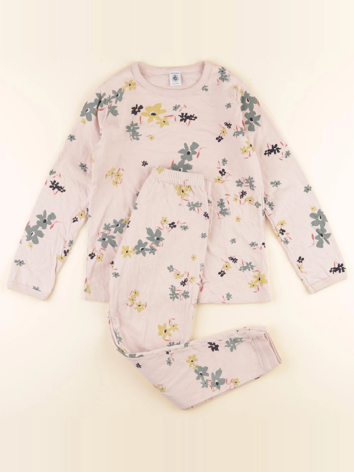 Petit Bateau - pyjama coton rose - 10 ans