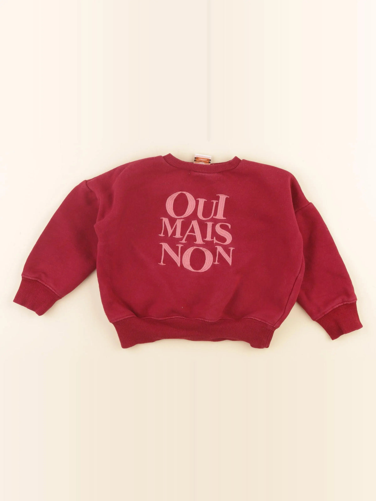 Tape à l'oeil - sweat rouge - 4 ans