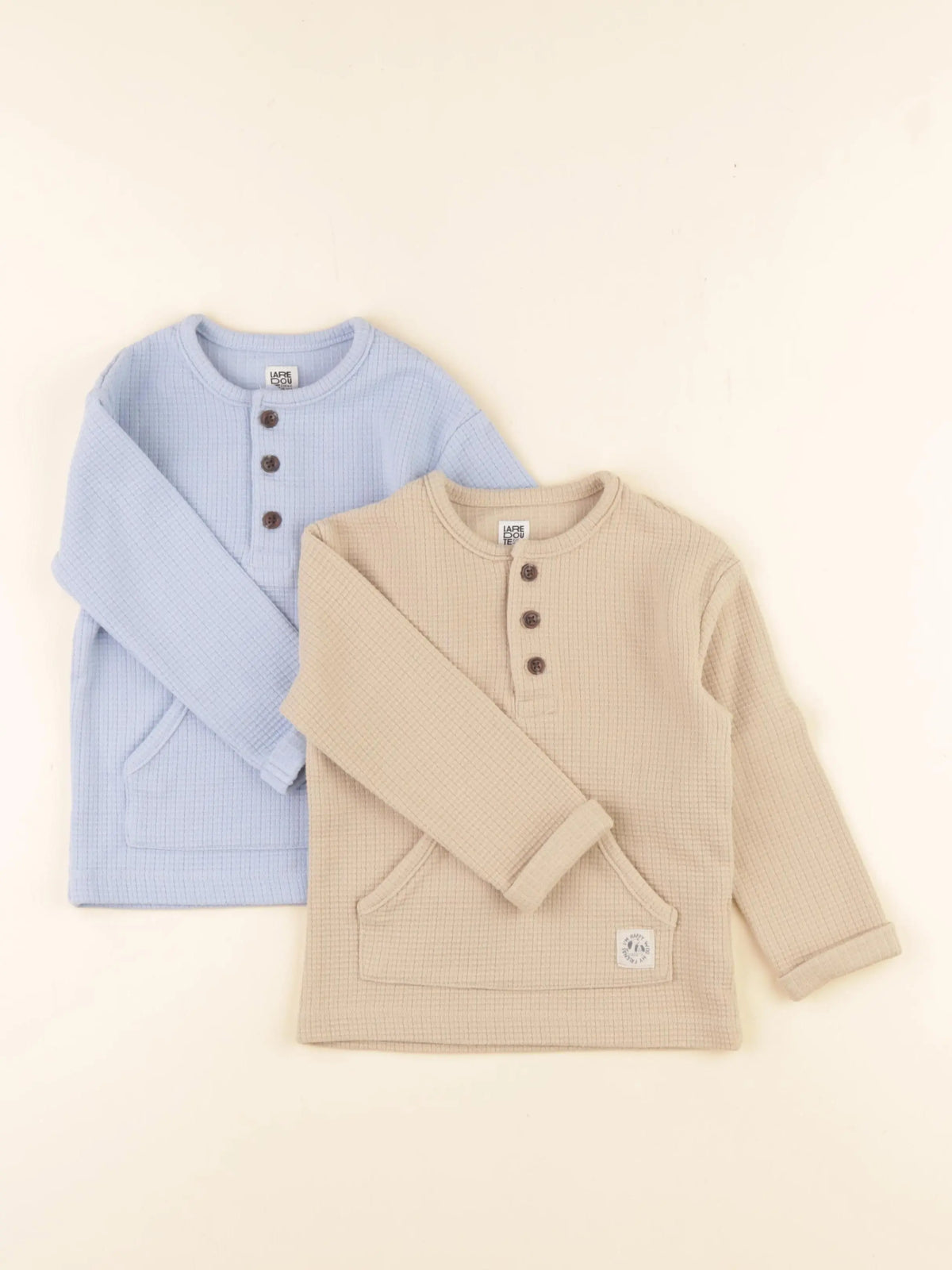 La Redoute - lot de 3 tee-shirts bleu, beige - 3 ans
