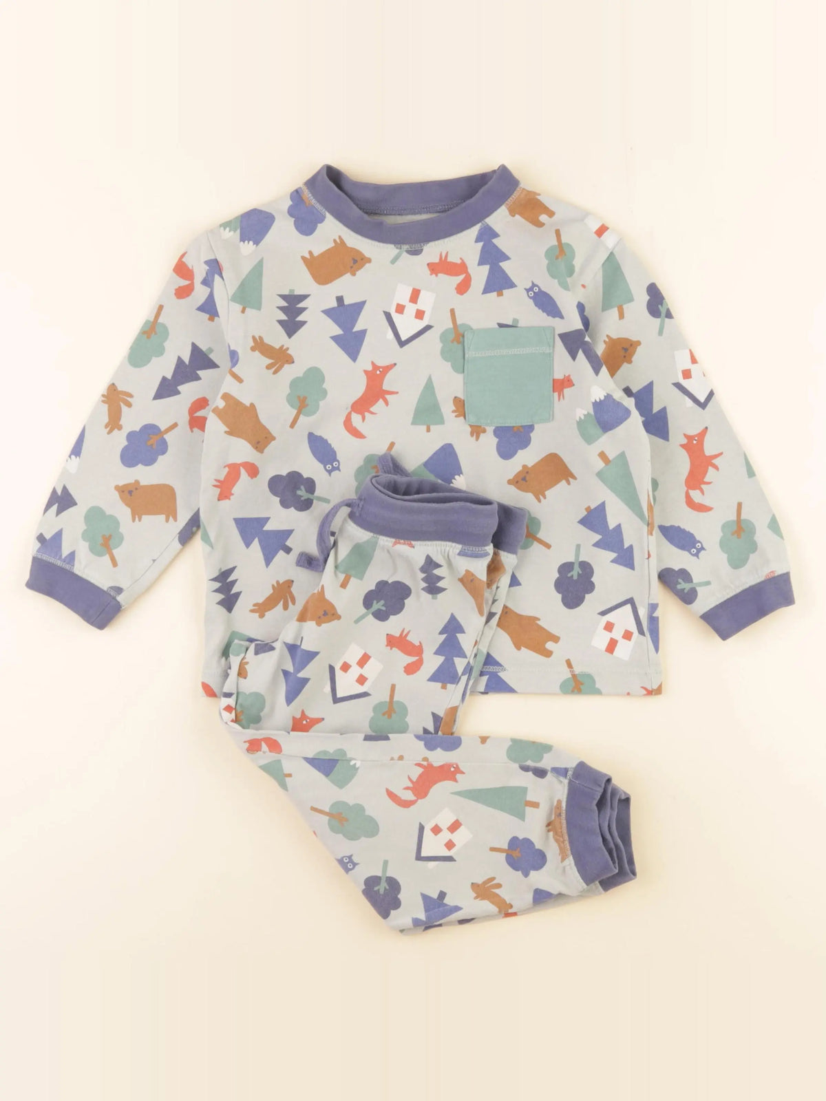 Monoprix - pyjama coton multicolore - 3 ans