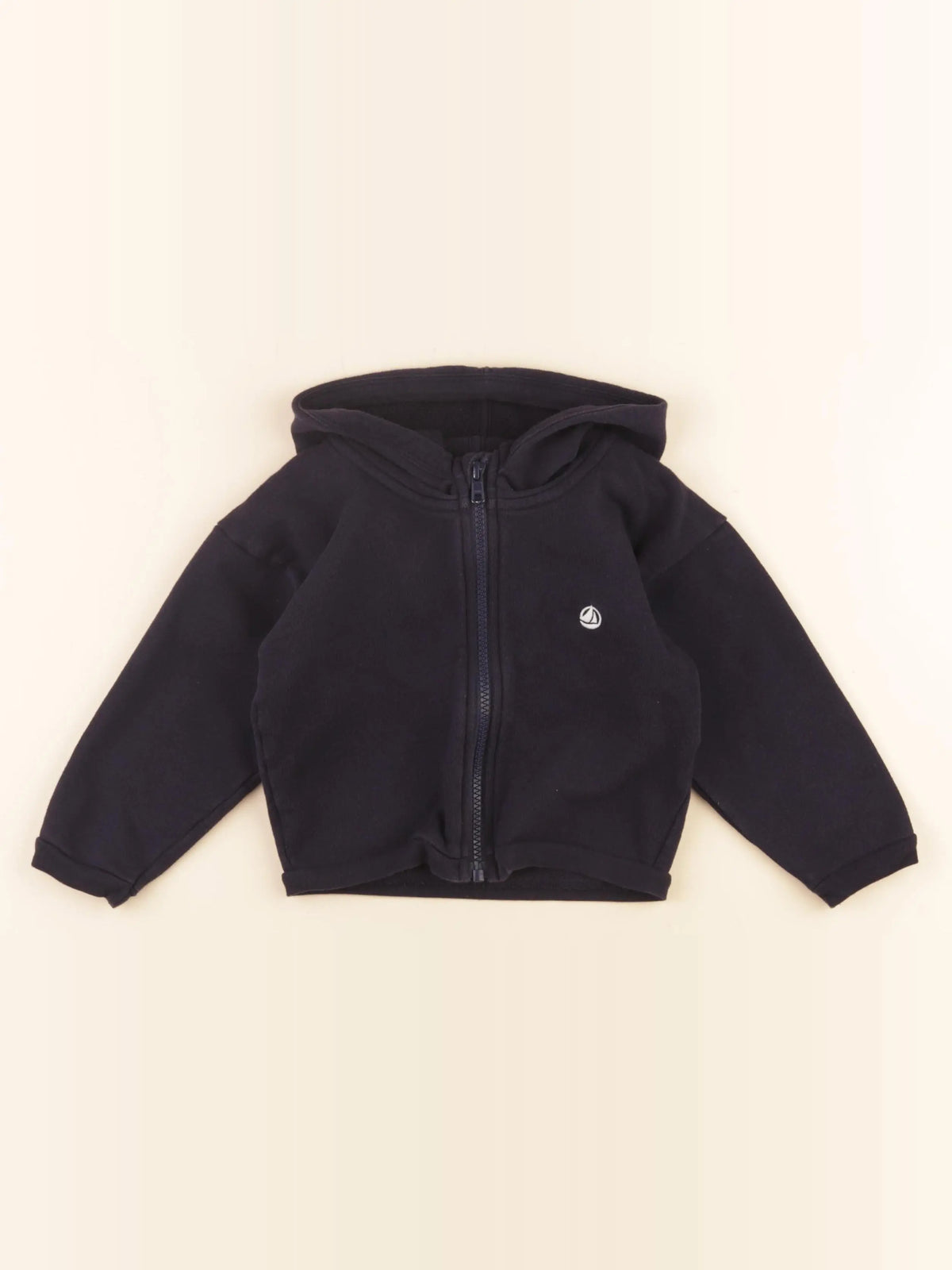 Petit Bateau - sweat bleu - 36 mois