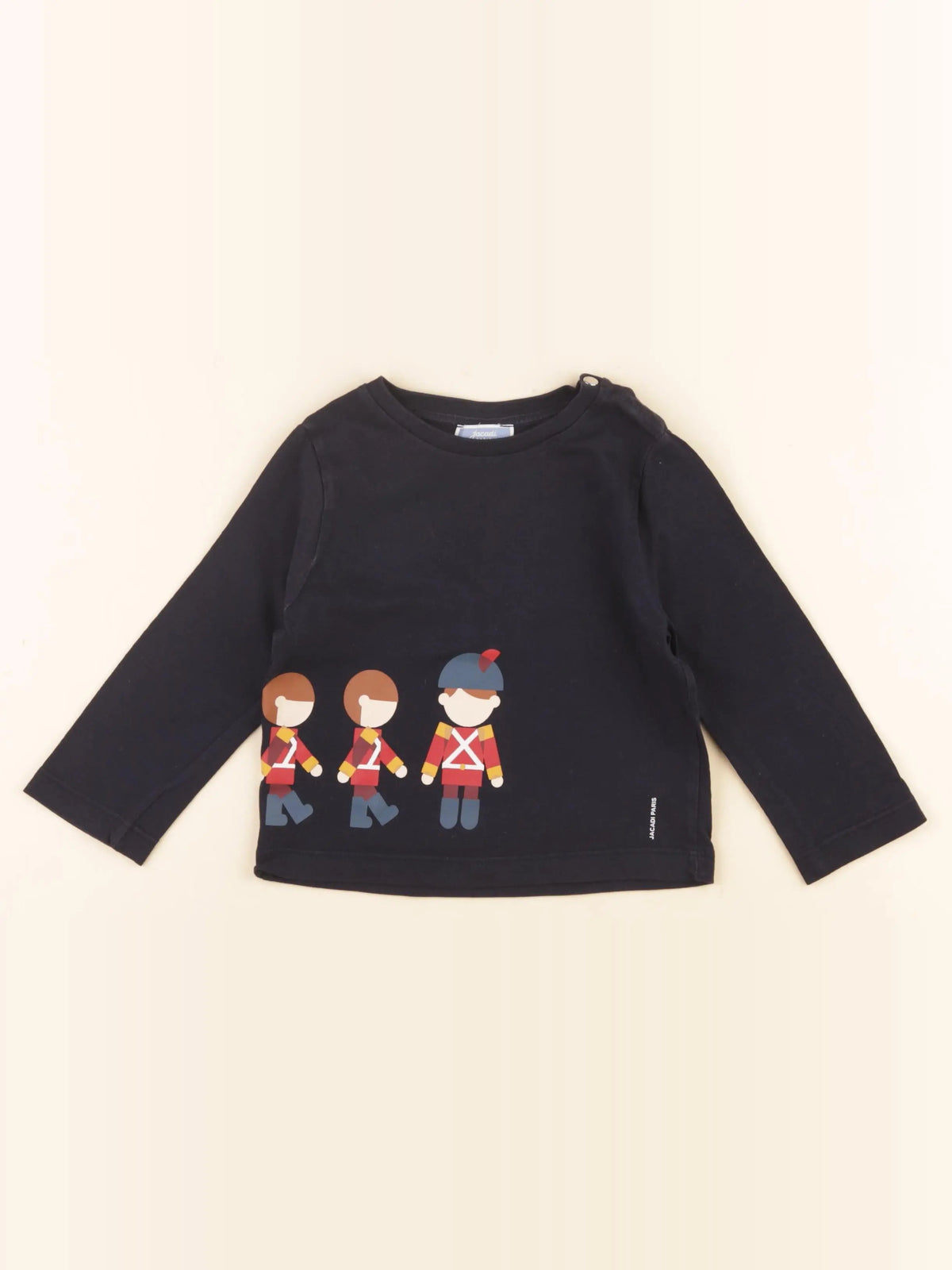 Jacadi - tee-shirt imprimé au dos bleu - 24 mois