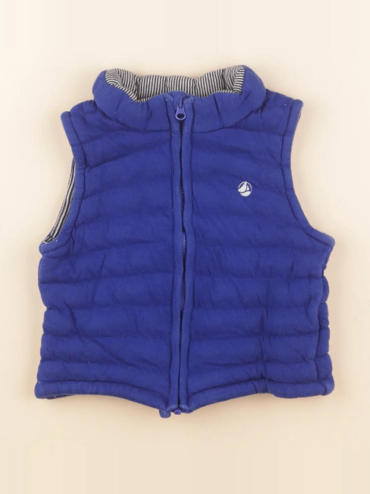 Petit Bateau - gilet bleu - 18 mois