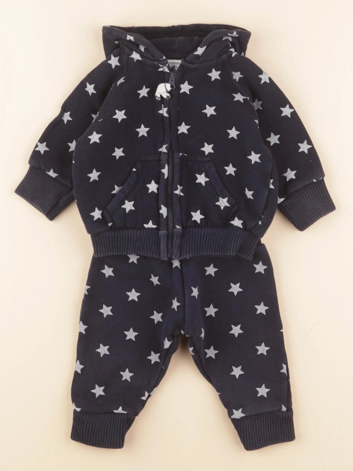 Petit Bateau - ensemble bleu - 6 mois